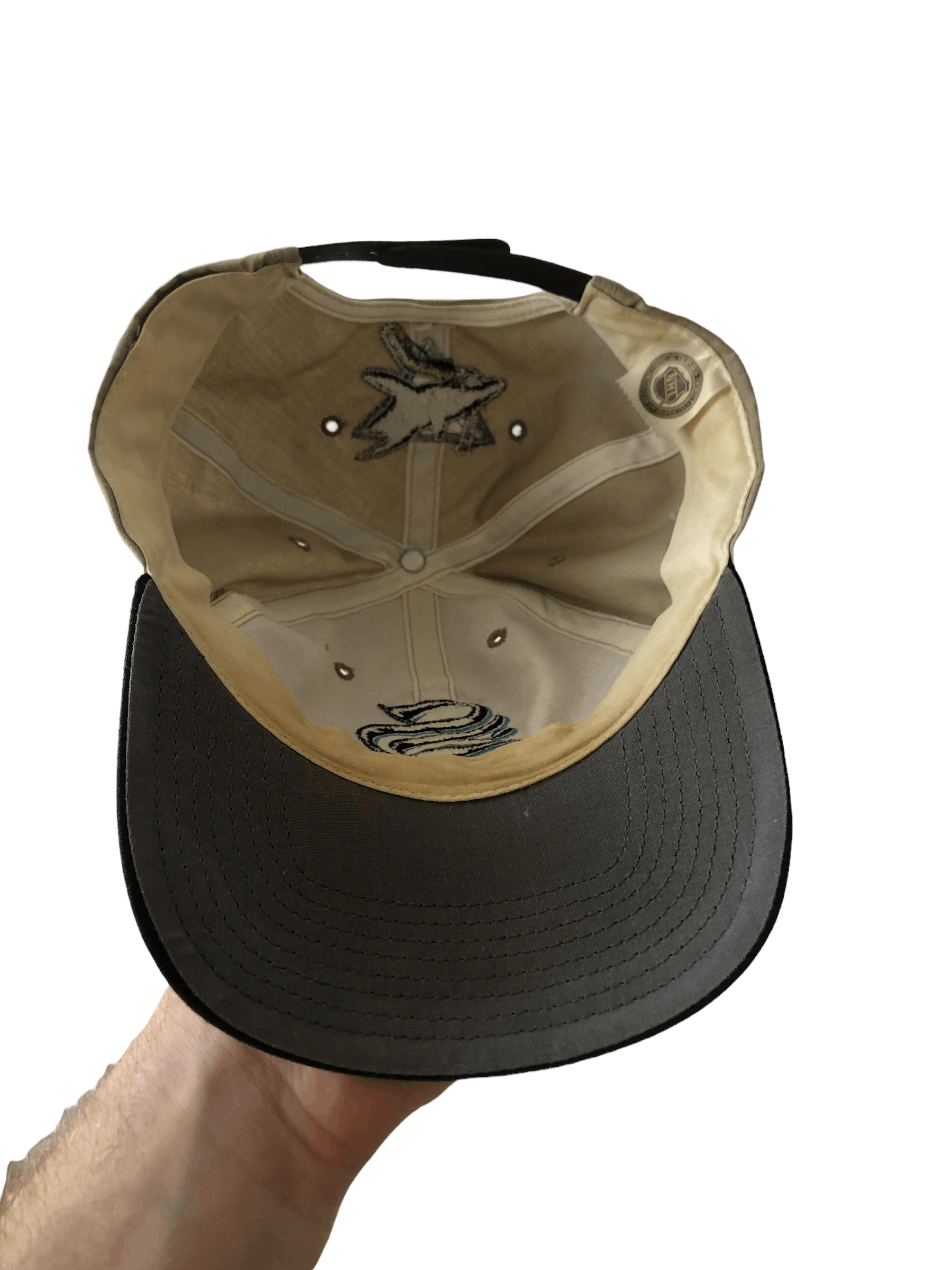 NHL × Vintage Vintage San Jose Sharks Snapback Hat Cap 90s NHL Hockey Size ONE SIZE - 5 Thumbnail