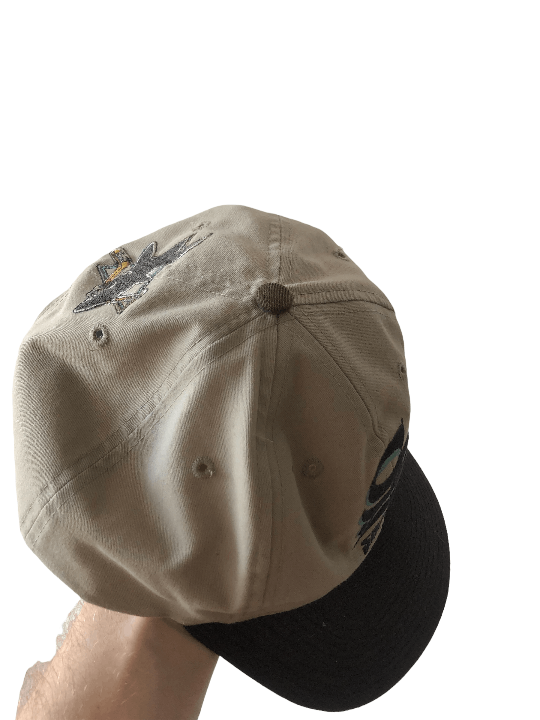 NHL × Vintage Vintage San Jose Sharks Snapback Hat Cap 90s NHL Hockey Size ONE SIZE - 2 Thumbnail