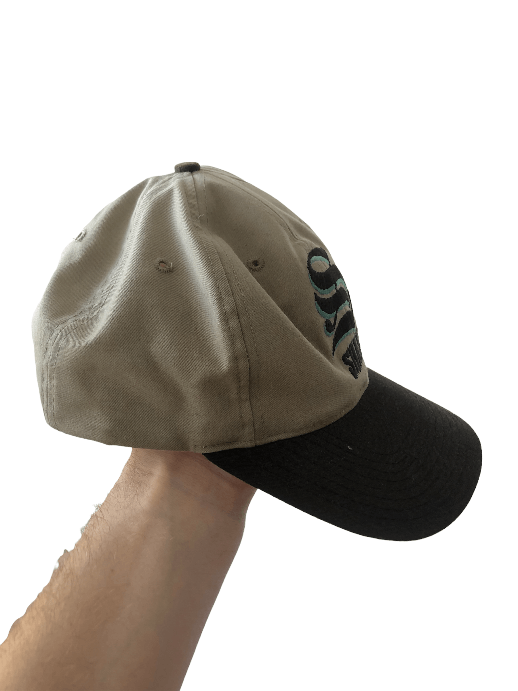 NHL × Vintage Vintage San Jose Sharks Snapback Hat Cap 90s NHL Hockey Size ONE SIZE - 4 Thumbnail
