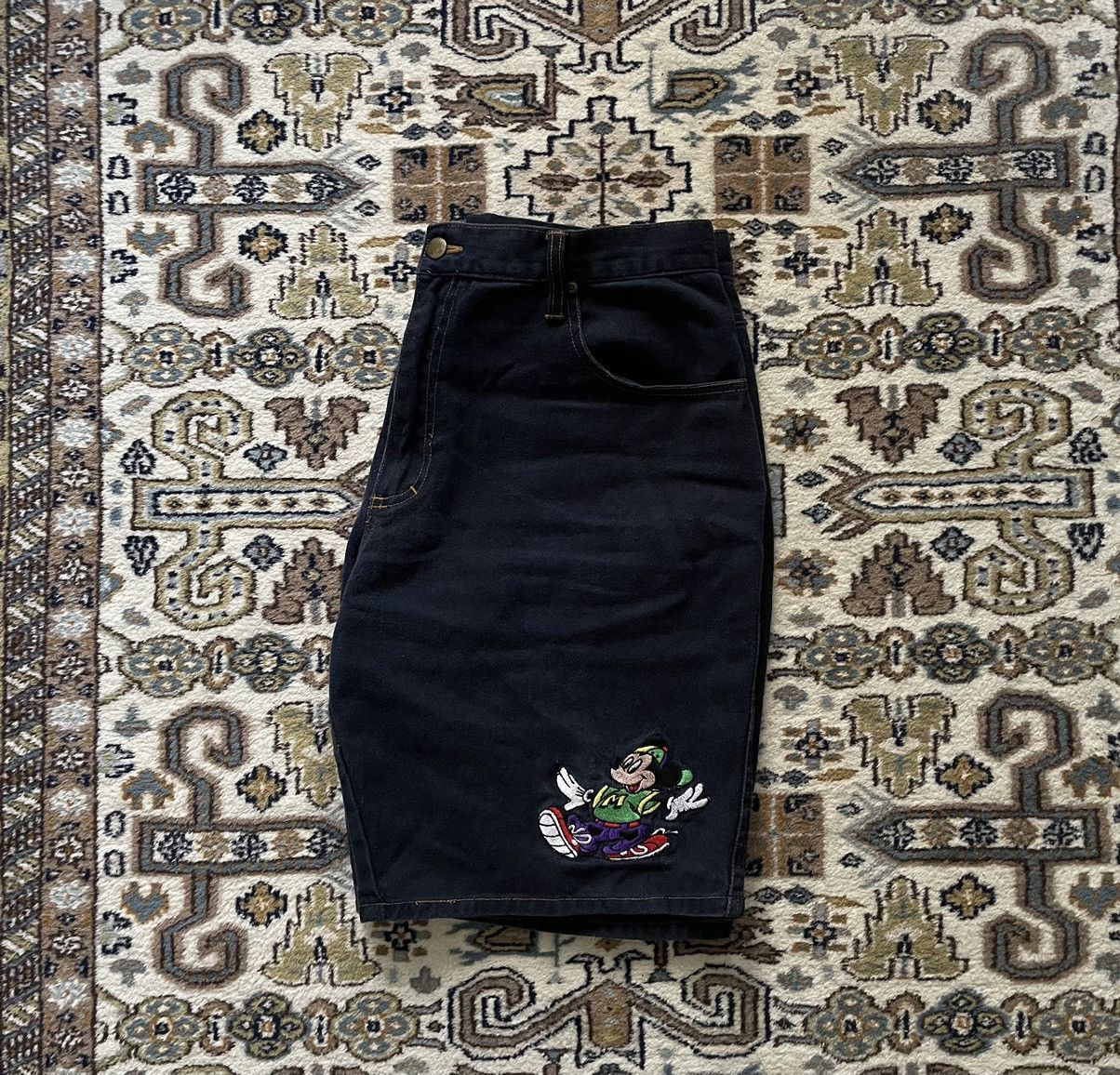 Mickey Unlimited × Vintage Vintage Mickey Unlimited Jean Shorts Size US 32 / EU 48 - 2 Thumbnail