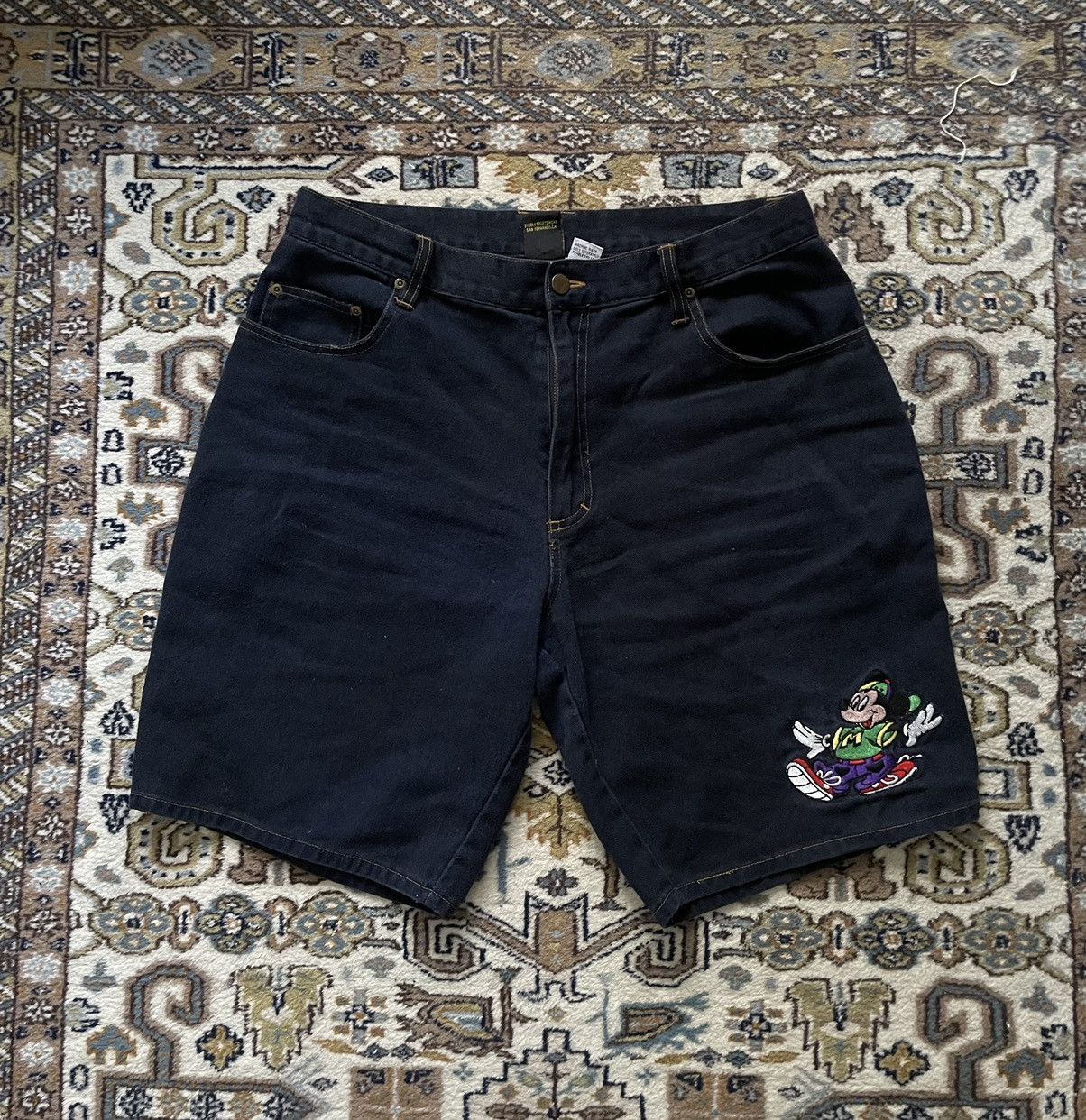 Mickey Unlimited × Vintage Vintage Mickey Unlimited Jean Shorts Size US 32 / EU 48 - 1 Thumbnail