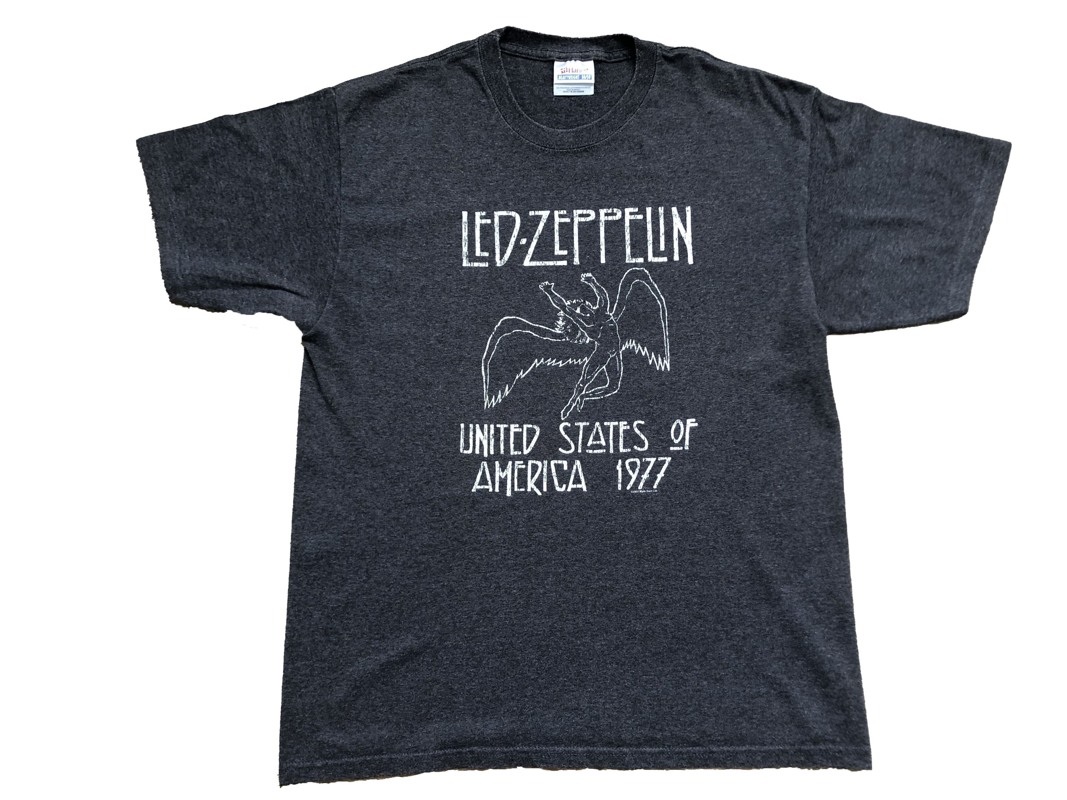Band Tees Vintage Led Zeppelin 2003 Band Tee Shirt Y2K Hype Rare Size US M / EU 48-50 / 2 - 1 Thumbnail