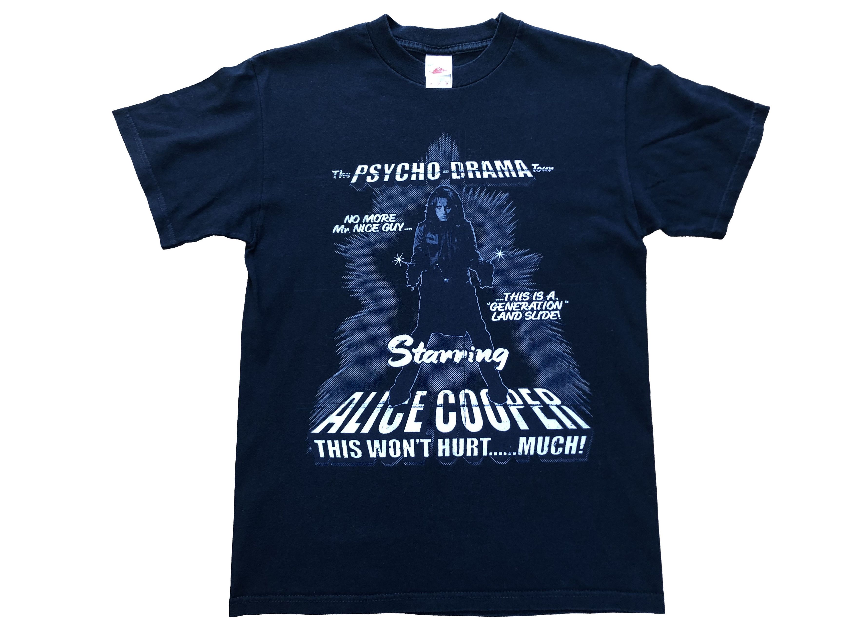 Band Tees × Vintage Vintage Alice Cooper Band Tee Shirt Rare Hype Y2K Drill Size US M / EU 48-50 / 2 - 1 Thumbnail