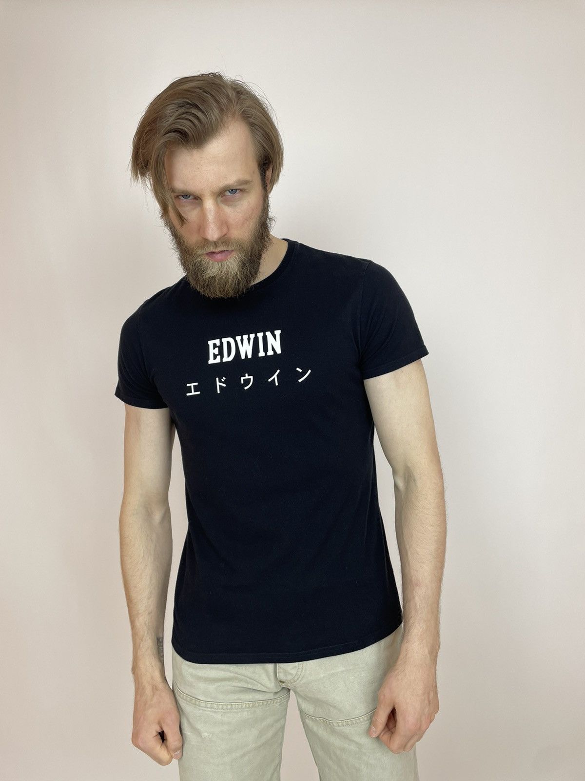 Edwin Edwin Black T-shirt Mens size S Size US S / EU 44-46 / 1 - 3 Thumbnail