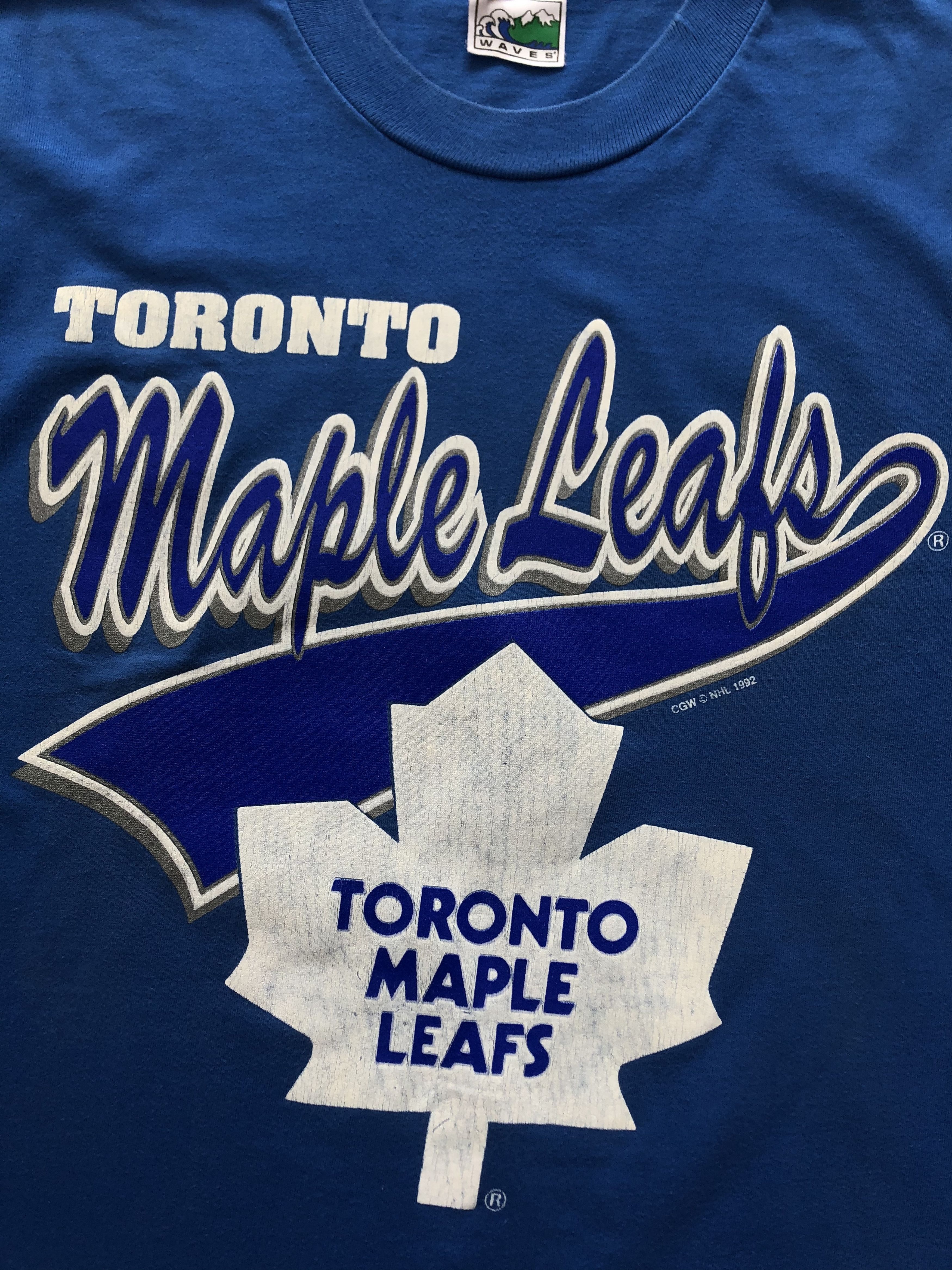 NHL Vintage Toronto Maple Leafs NHL Tee 1992 Canada Shirt Size US L / EU 52-54 / 3 - 4 Thumbnail