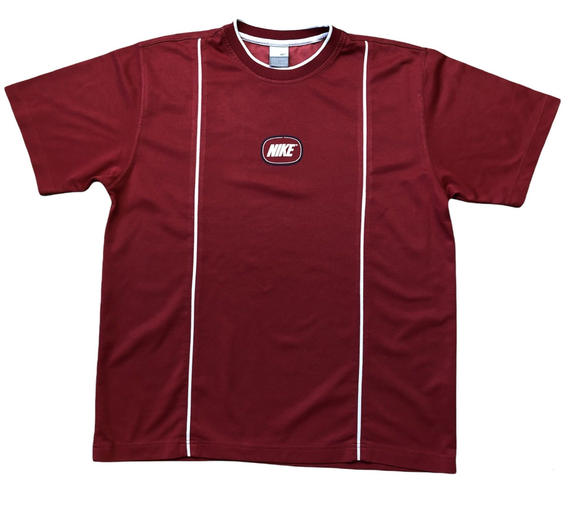 Nike × Vintage Vintage 90's Nike Big Logo Tee Shirt Rare Y2K Sport Hype Size US XL / EU 56 / 4 - 1 Thumbnail