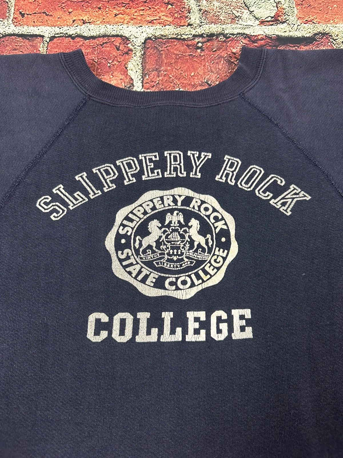 Vintage Vintage Champion Running Man Slippery Rock Sweatshirt Size US S / EU 44-46 / 1 - 5 Thumbnail