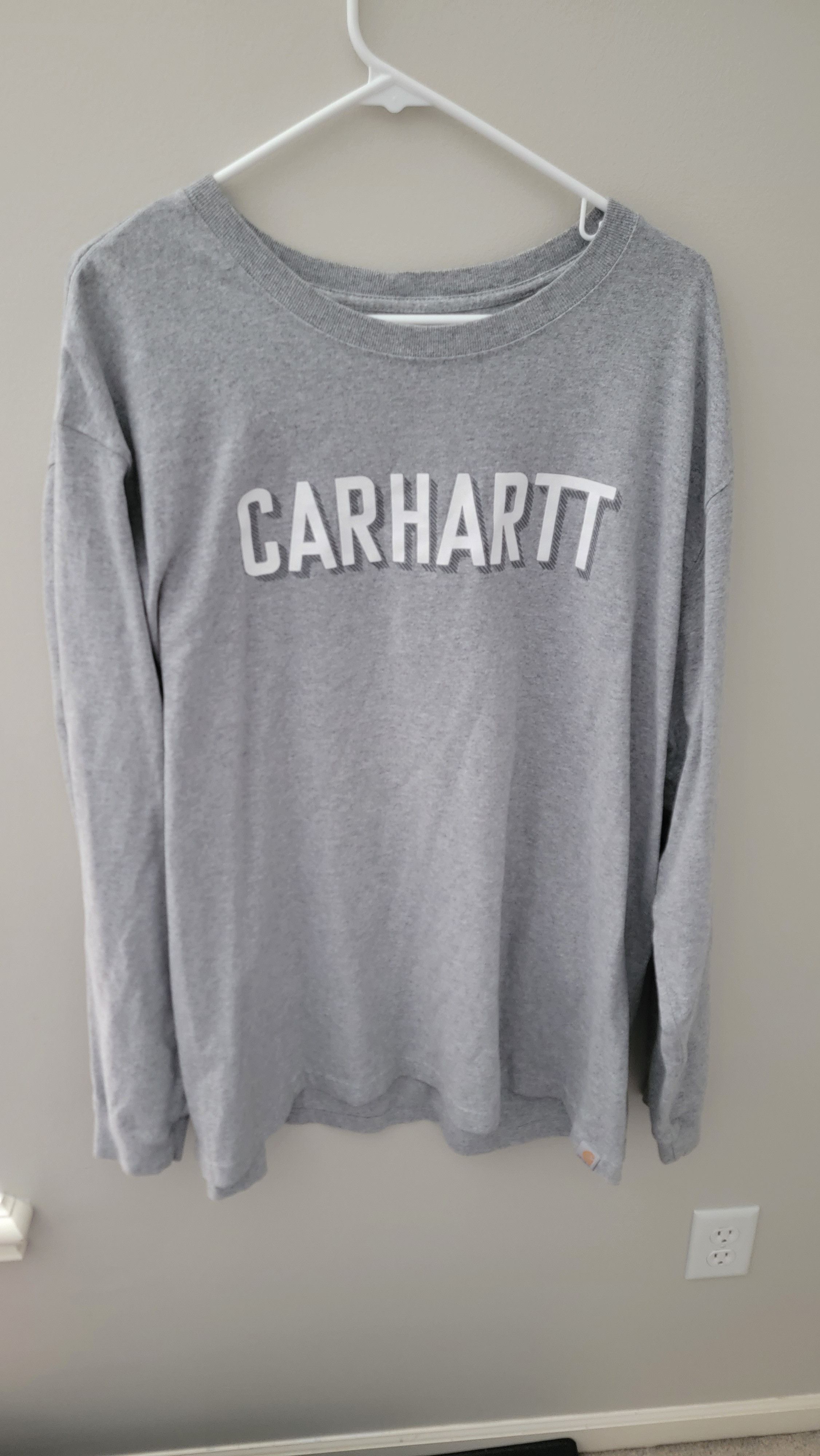 Carhartt Long sleeve shadow box lettered tee Size US XXL / EU 58 / 5 - 1 Thumbnail