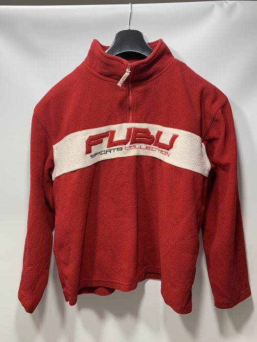 Vintage FUBU Sports Collection Half Zip Fleece Pullover Unisex