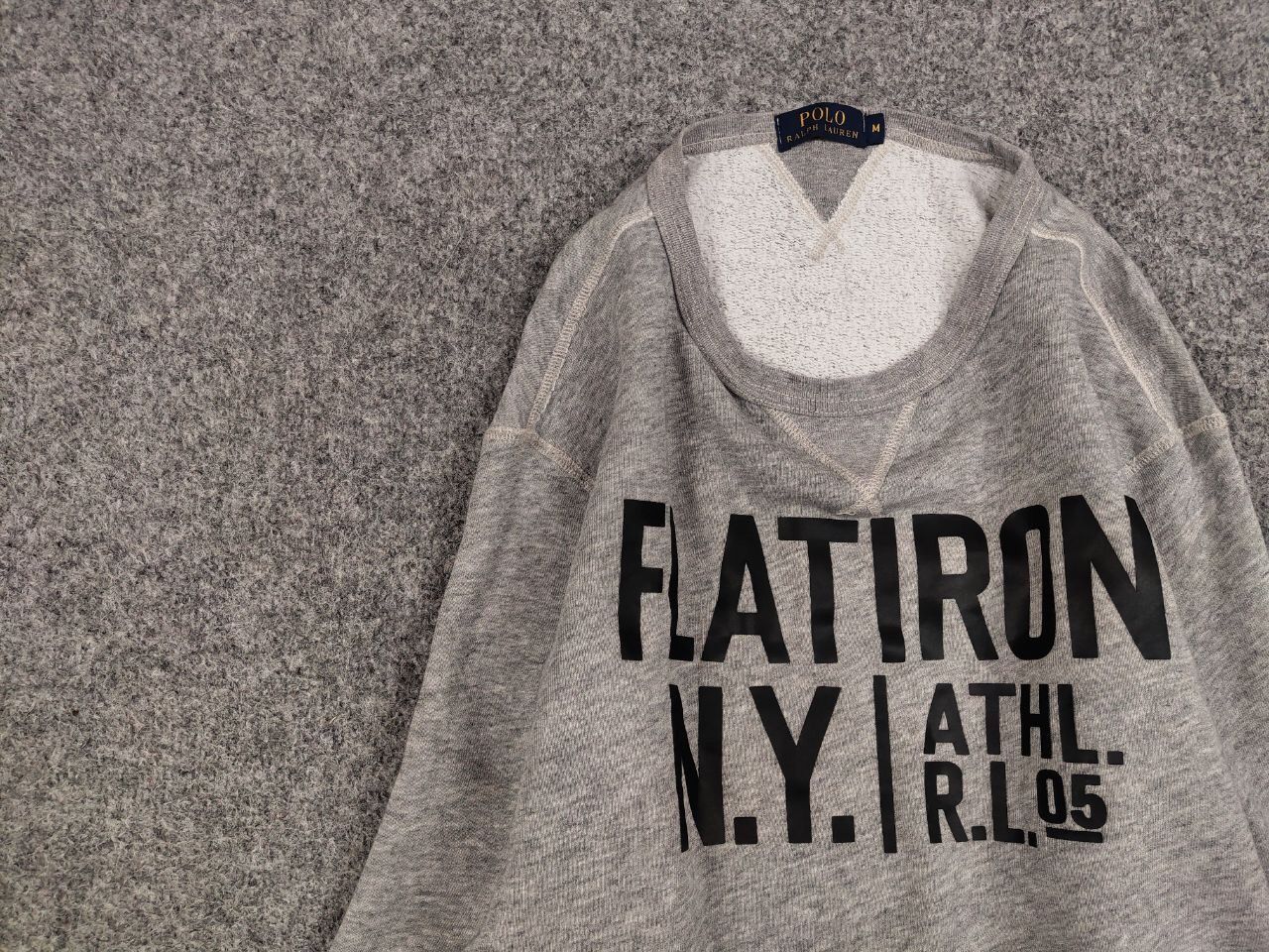 Polo Ralph Lauren Polo Ralph Lauren Flatiron N.Y. Logo Crew Check Sweatshirt Size US M / EU 48-50 / 2 - 11 Thumbnail