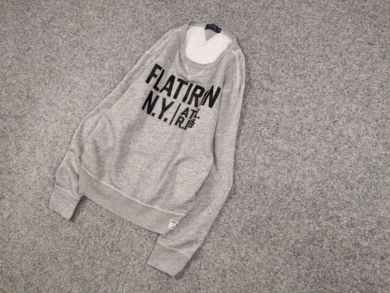 Polo Ralph Lauren Polo Ralph Lauren Flatiron N.Y. Logo Crew Check Sweatshirt Size US M / EU 48-50 / 2 - 3 Thumbnail