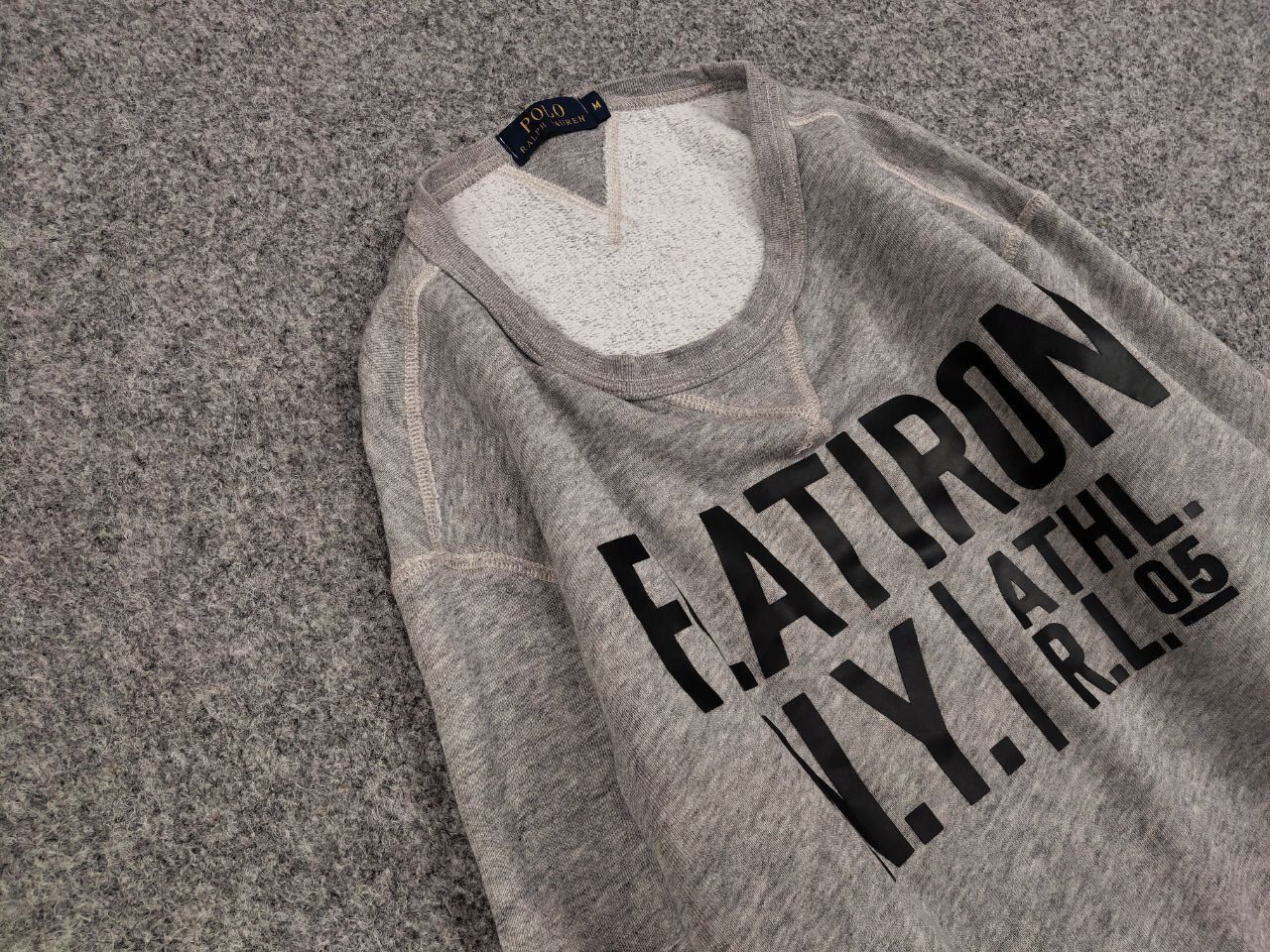 Polo Ralph Lauren Polo Ralph Lauren Flatiron N.Y. Logo Crew Check Sweatshirt Size US M / EU 48-50 / 2 - 7 Thumbnail