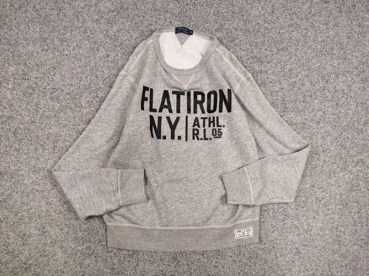 Polo Ralph Lauren Polo Ralph Lauren Flatiron N.Y. Logo Crew Check Sweatshirt Size US M / EU 48-50 / 2 - 13 Thumbnail