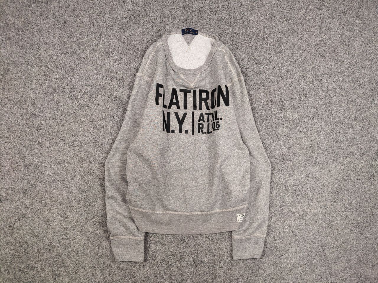 Polo Ralph Lauren Polo Ralph Lauren Flatiron N.Y. Logo Crew Check Sweatshirt Size US M / EU 48-50 / 2 - 1 Thumbnail