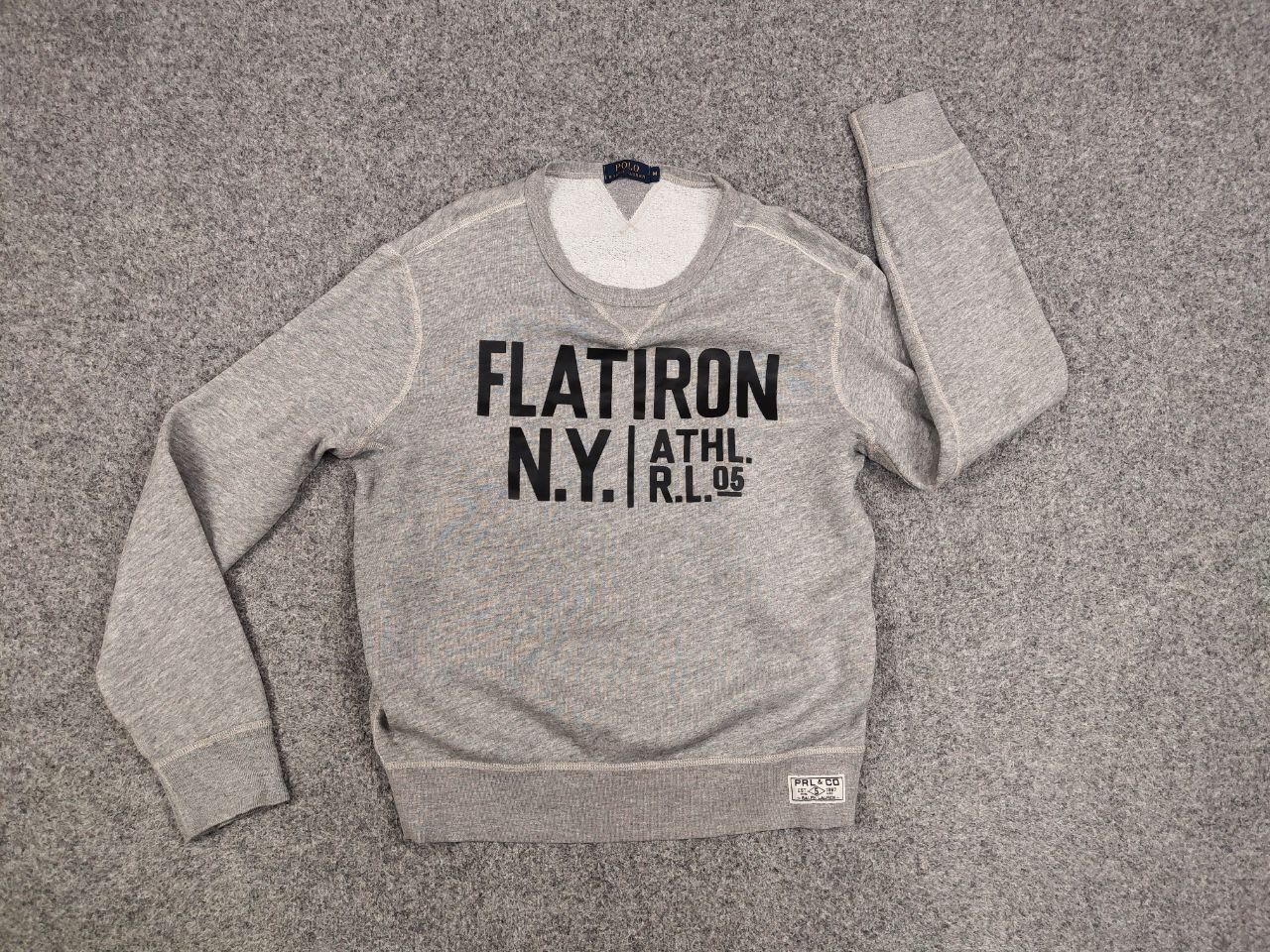Polo Ralph Lauren Polo Ralph Lauren Flatiron N.Y. Logo Crew Check Sweatshirt Size US M / EU 48-50 / 2 - 14 Thumbnail