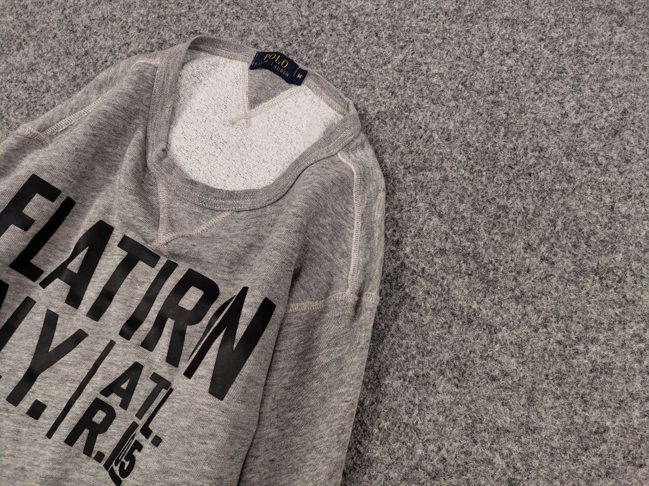 Polo Ralph Lauren Polo Ralph Lauren Flatiron N.Y. Logo Crew Check Sweatshirt Size US M / EU 48-50 / 2 - 4 Thumbnail
