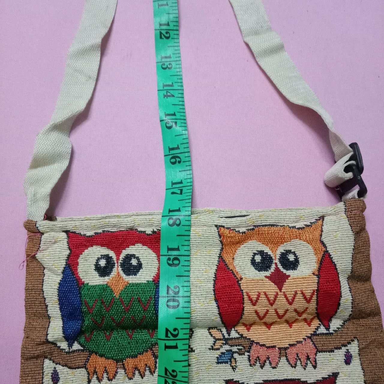 Vintage Vintage Art Owl Printed Crossbody Bag Size ONE SIZE - 12 Thumbnail