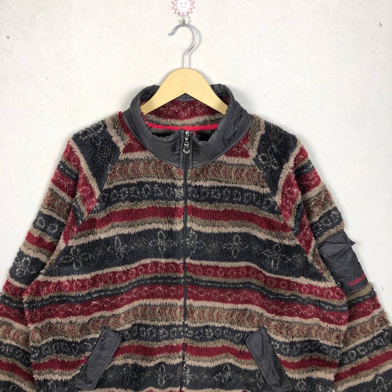 Timberland × Vintage Vintage 90s Timberland Weathergear Sherpa Fleece Jacket Size US L / EU 52-54 / 3 - 3 Thumbnail
