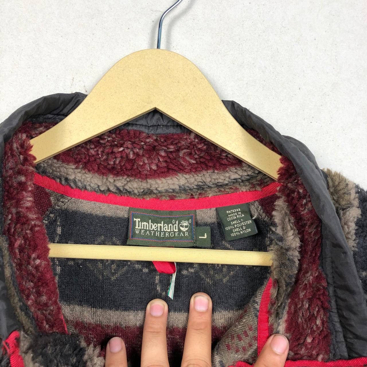 Timberland × Vintage Vintage 90s Timberland Weathergear Sherpa Fleece Jacket Size US L / EU 52-54 / 3 - 6 Thumbnail