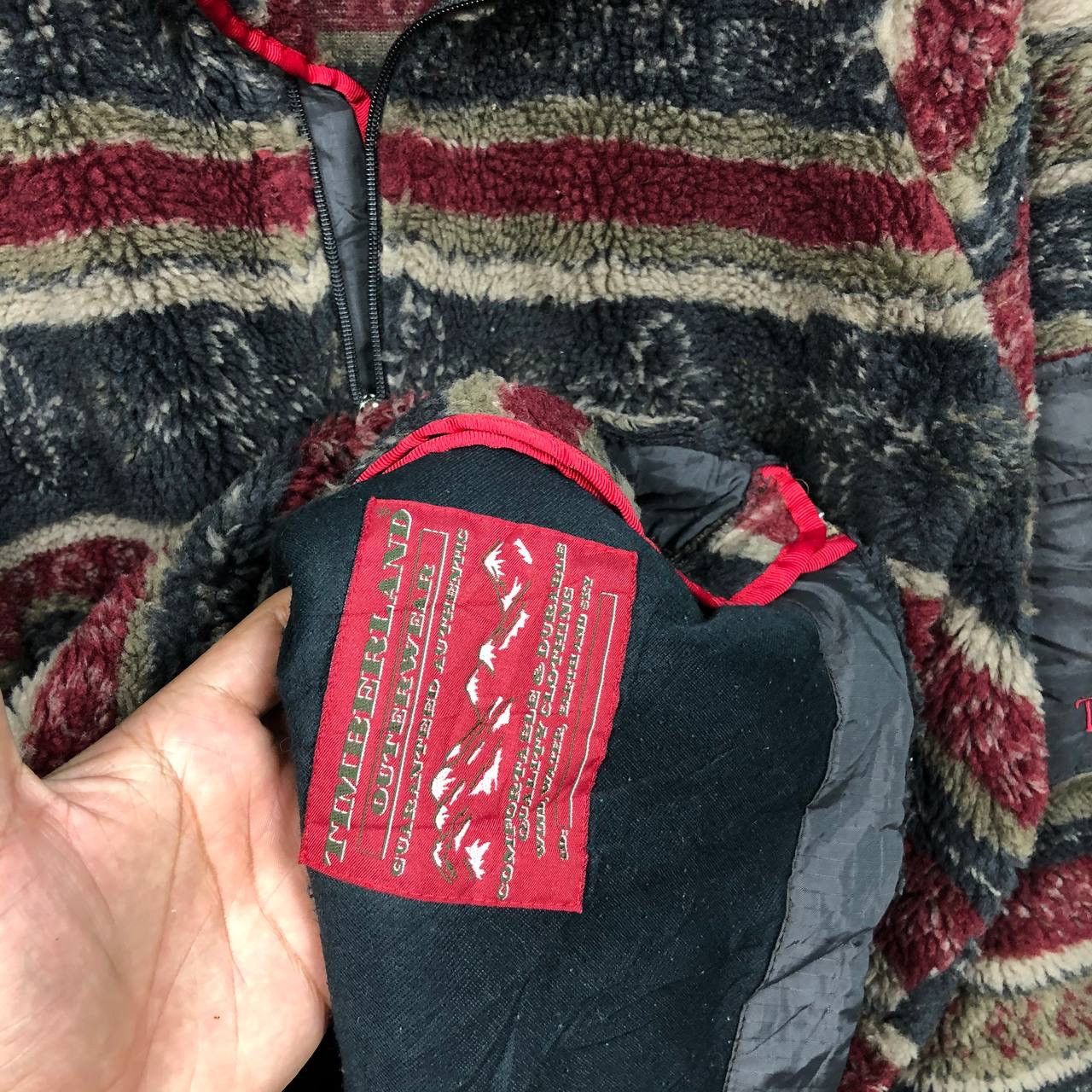 Timberland × Vintage Vintage 90s Timberland Weathergear Sherpa Fleece Jacket Size US L / EU 52-54 / 3 - 7 Thumbnail