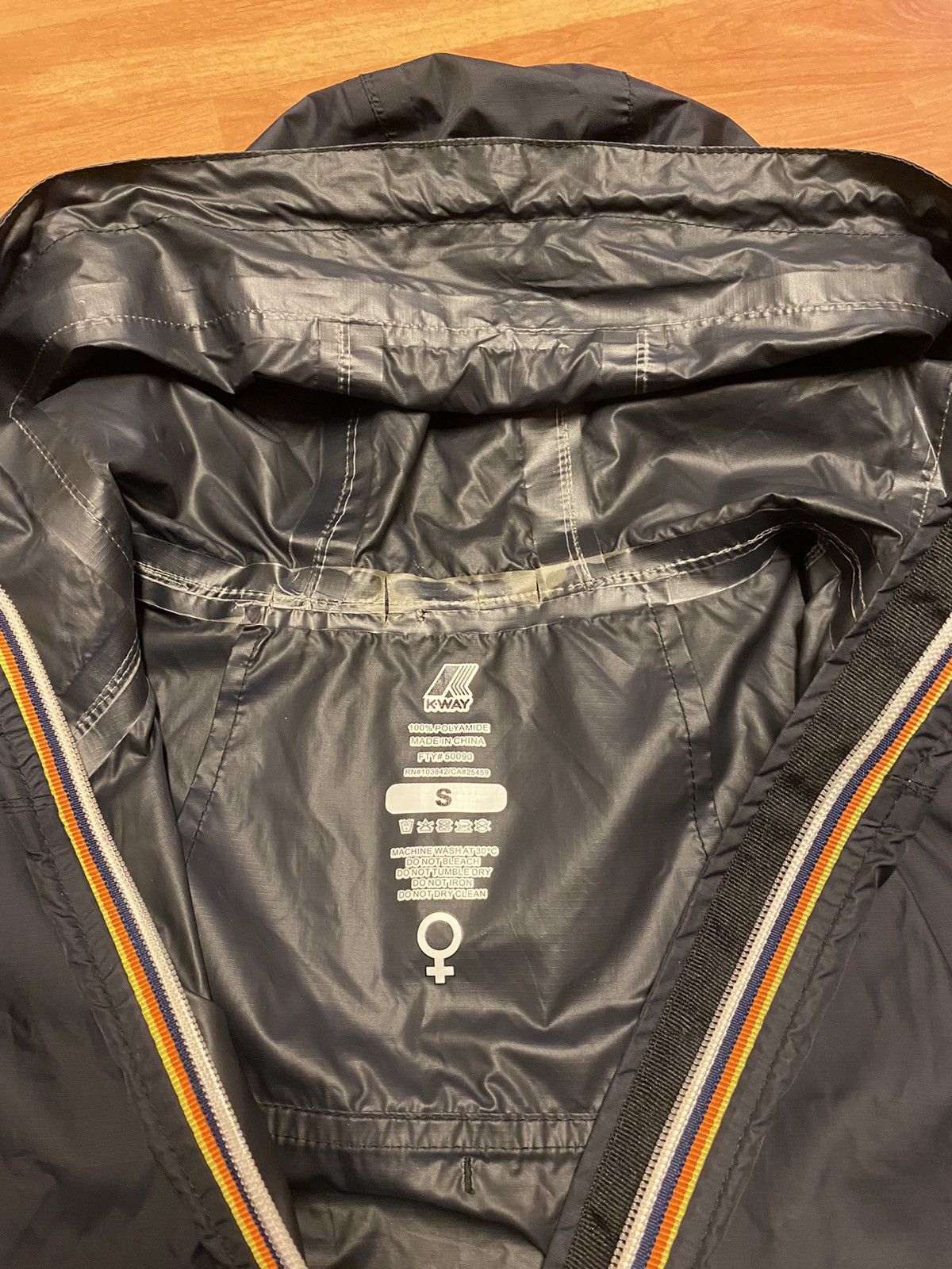 K-Way K Way y2k PACKABLE FULL ZIP WINDBREAKER & RAIN JACKET Size US S / EU 44-46 / 1 - 7 Thumbnail
