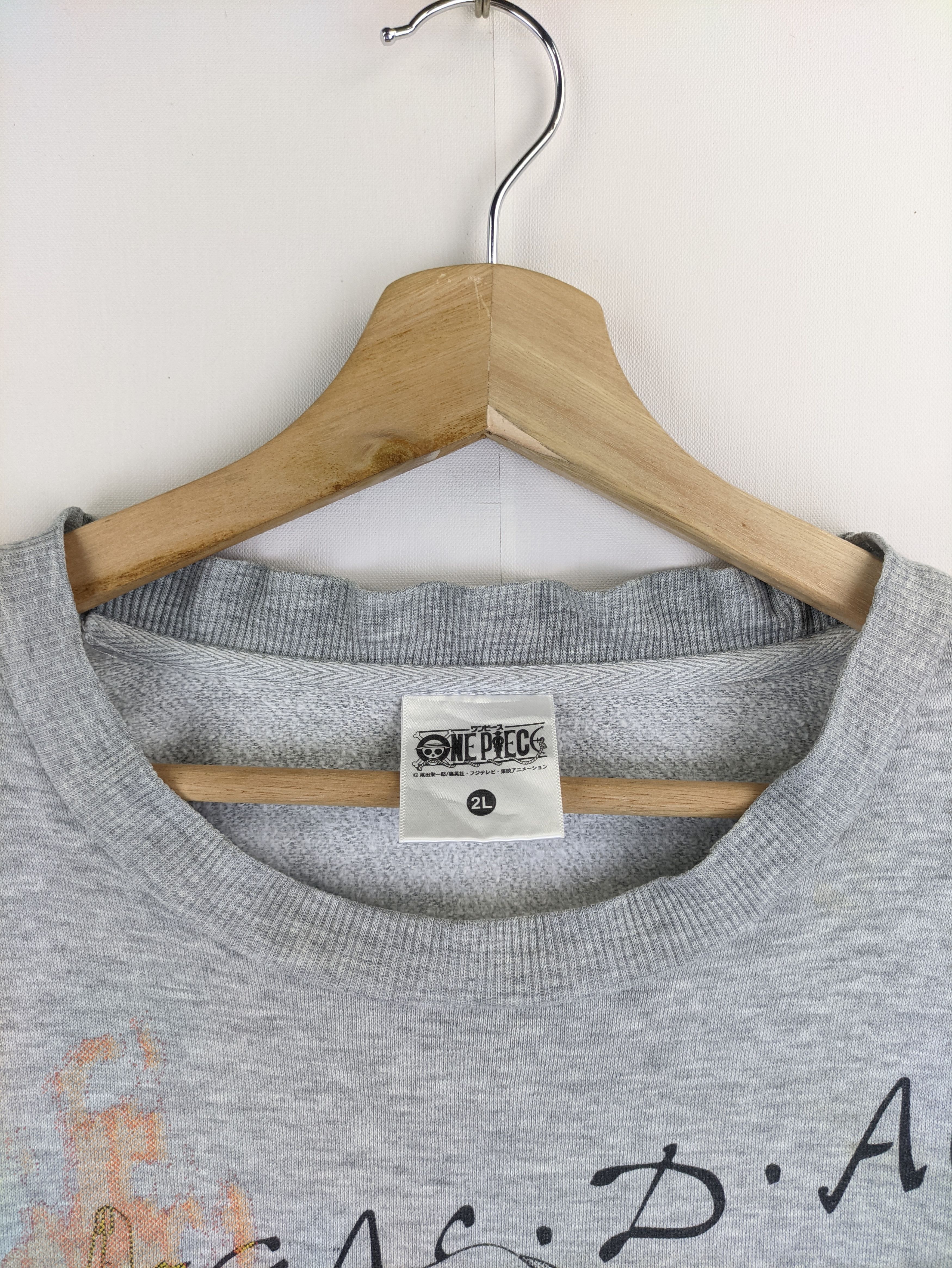 Anime Steals🔥Vintage Sweatshirt Anime Portgas D. Ace One Piece Size US XXL / EU 58 / 5 - 5 Thumbnail
