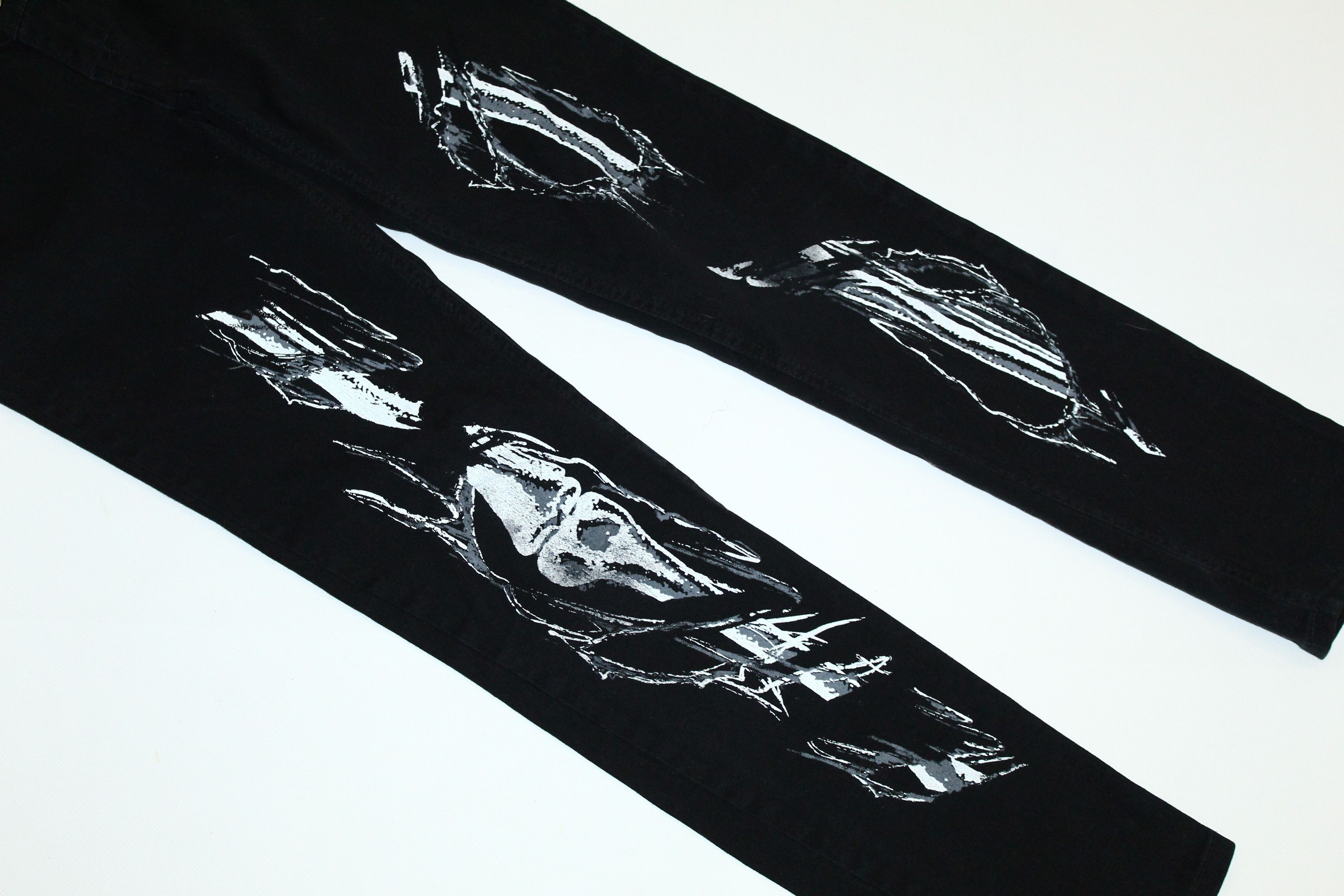 14th Addiction VTG FIST Co. steam-punk biomechanics print low rise pants Size US 32 / EU 48 - 8 Thumbnail