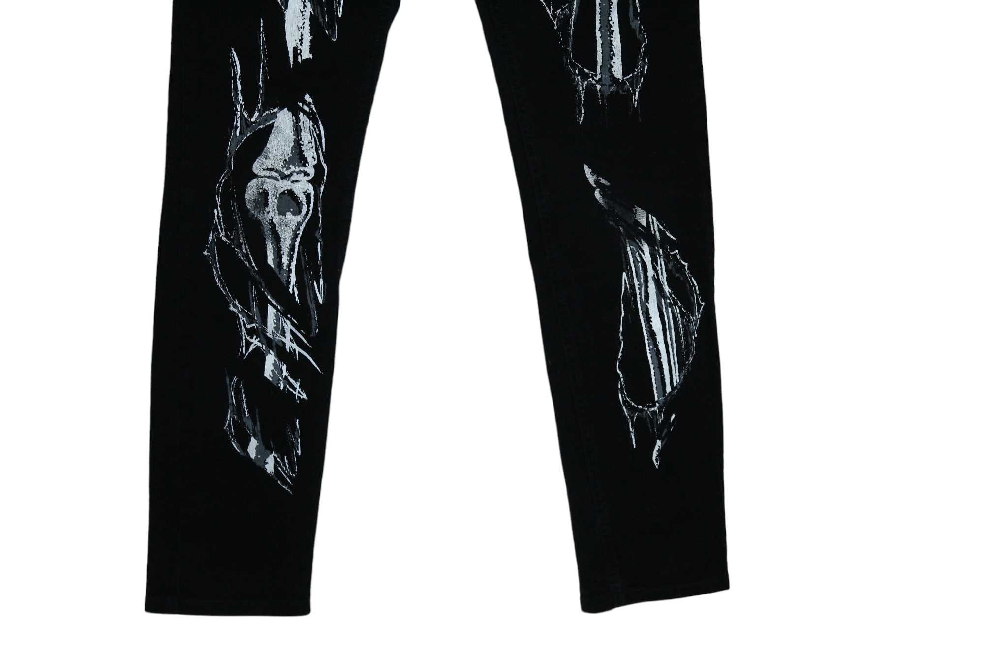14th Addiction VTG FIST Co. steam-punk biomechanics print low rise pants Size US 32 / EU 48 - 3 Thumbnail