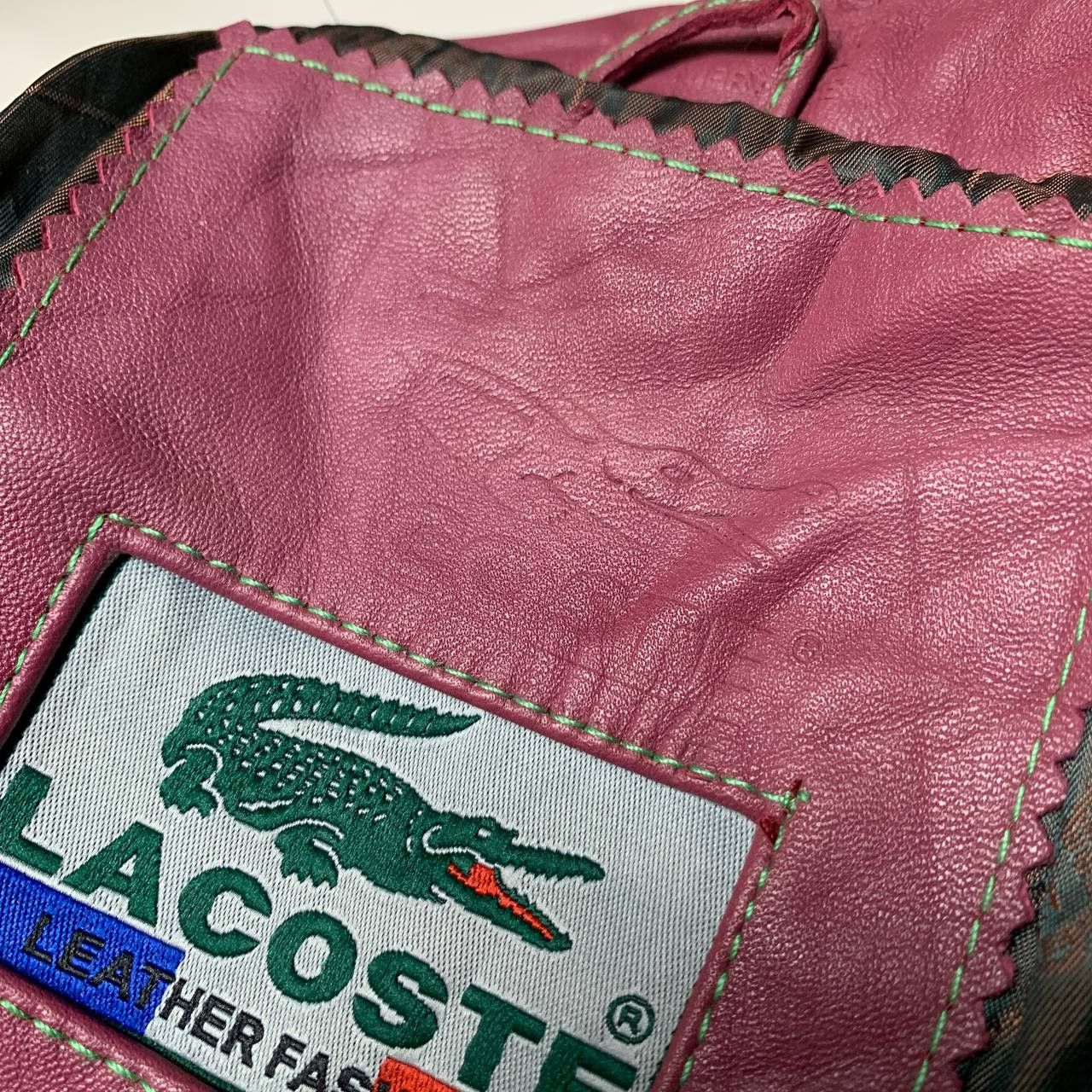 Lacoste Lacoste Leather Jacket Size M / US 6-8 / IT 42-44 - 7 Thumbnail