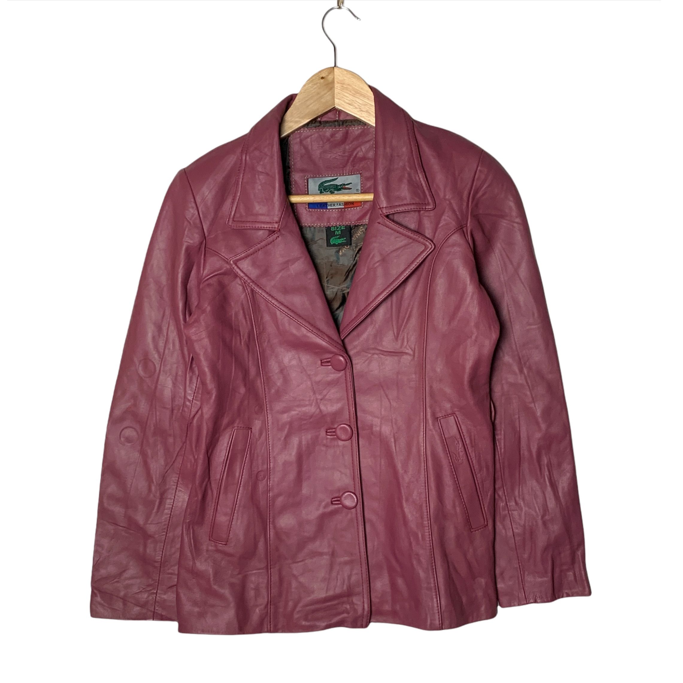 Lacoste Lacoste Leather Jacket Size M / US 6-8 / IT 42-44 - 1 Thumbnail