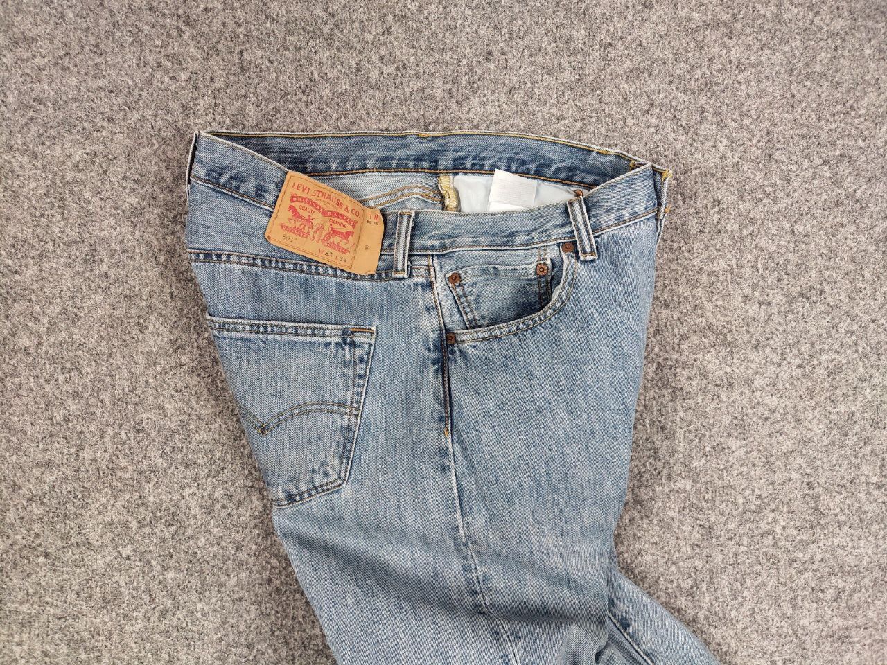 Levi's Vintage Levis 501 mens classic USA wash Denim Jeans Size US 33 - 15 Thumbnail