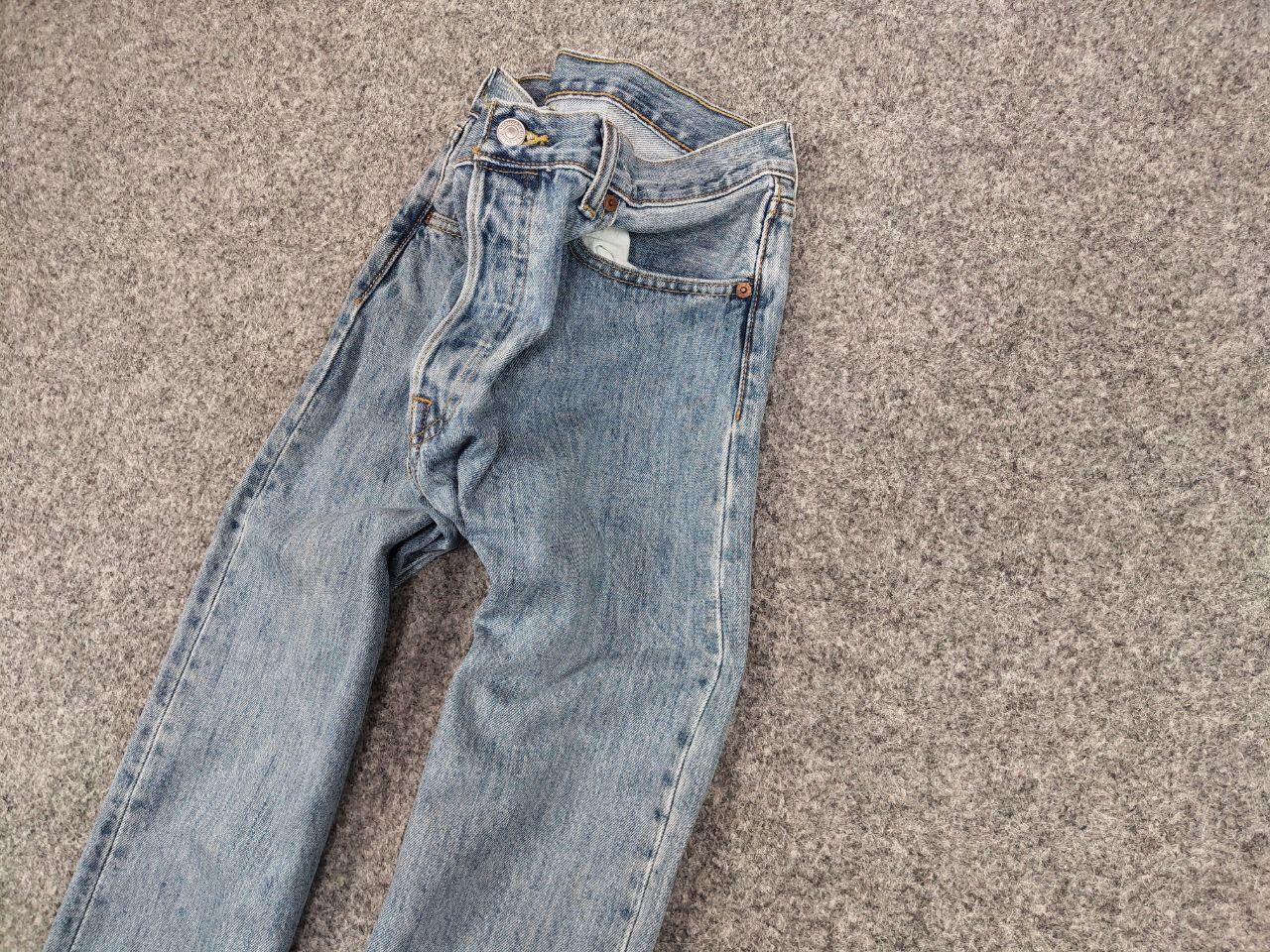 Levi's Vintage Levis 501 mens classic USA wash Denim Jeans Size US 33 - 4 Thumbnail