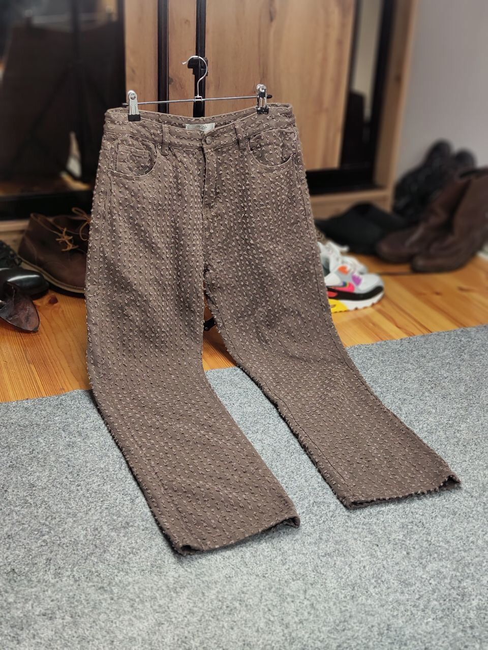 Japanese Brand Vintage Hype Japan Brown Denim Distressed Skater Jeans Size US 32 / EU 48 - 19 Thumbnail