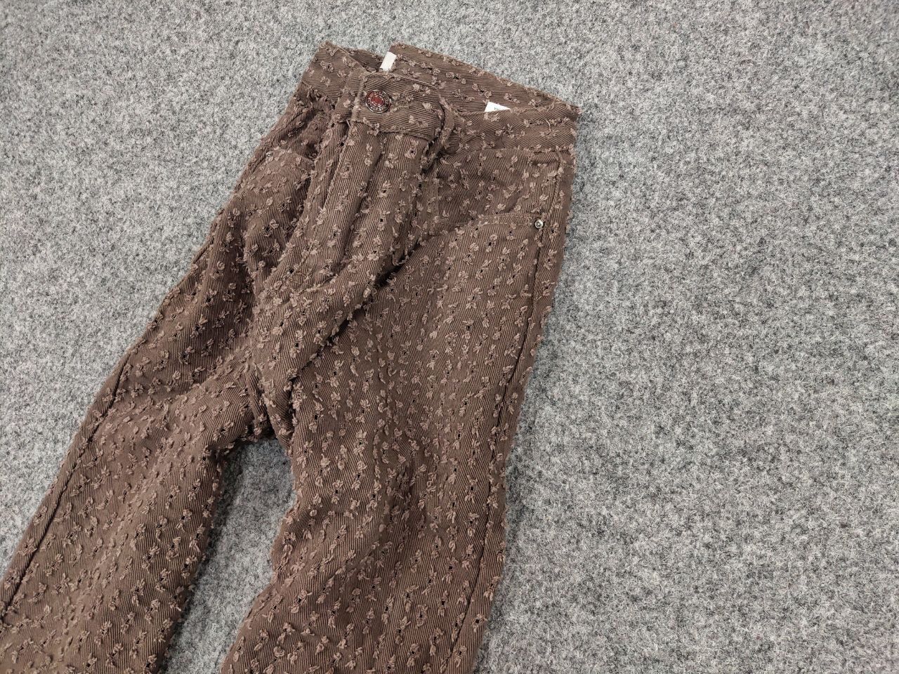 Japanese Brand Vintage Hype Japan Brown Denim Distressed Skater Jeans Size US 32 / EU 48 - 4 Thumbnail