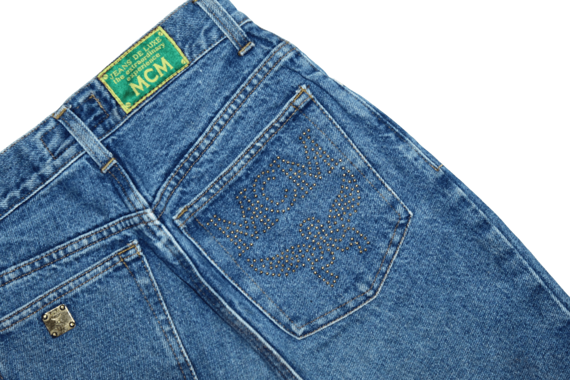 MCM RARE 90s MCM high waist stonewash mom baggy jeans spike logo Size 24" / US 00 / IT 34 - 16 Thumbnail