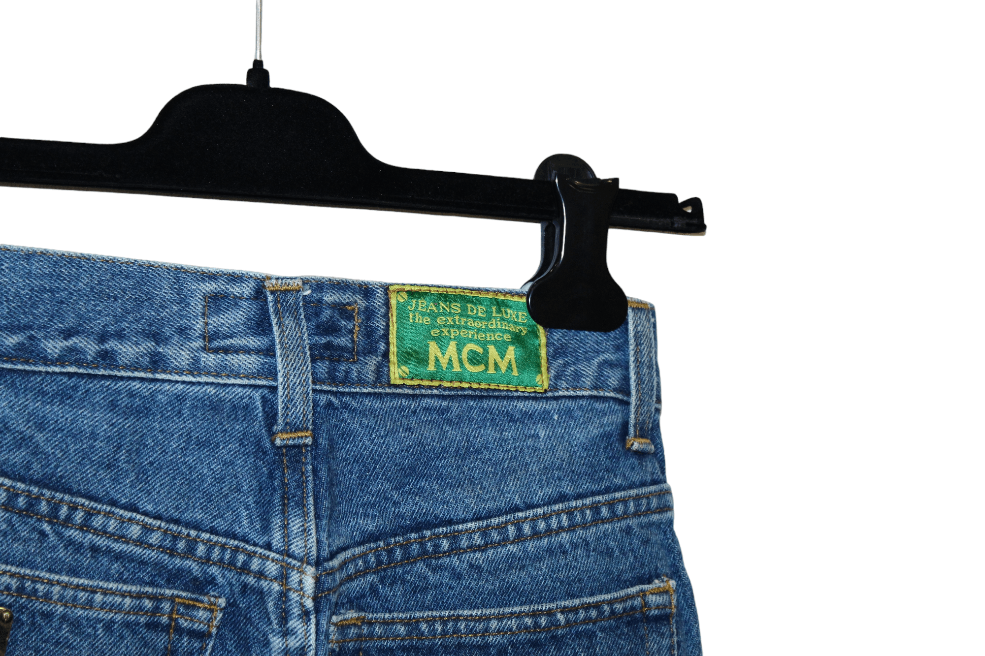 MCM RARE 90s MCM high waist stonewash mom baggy jeans spike logo Size 24" / US 00 / IT 34 - 6 Thumbnail