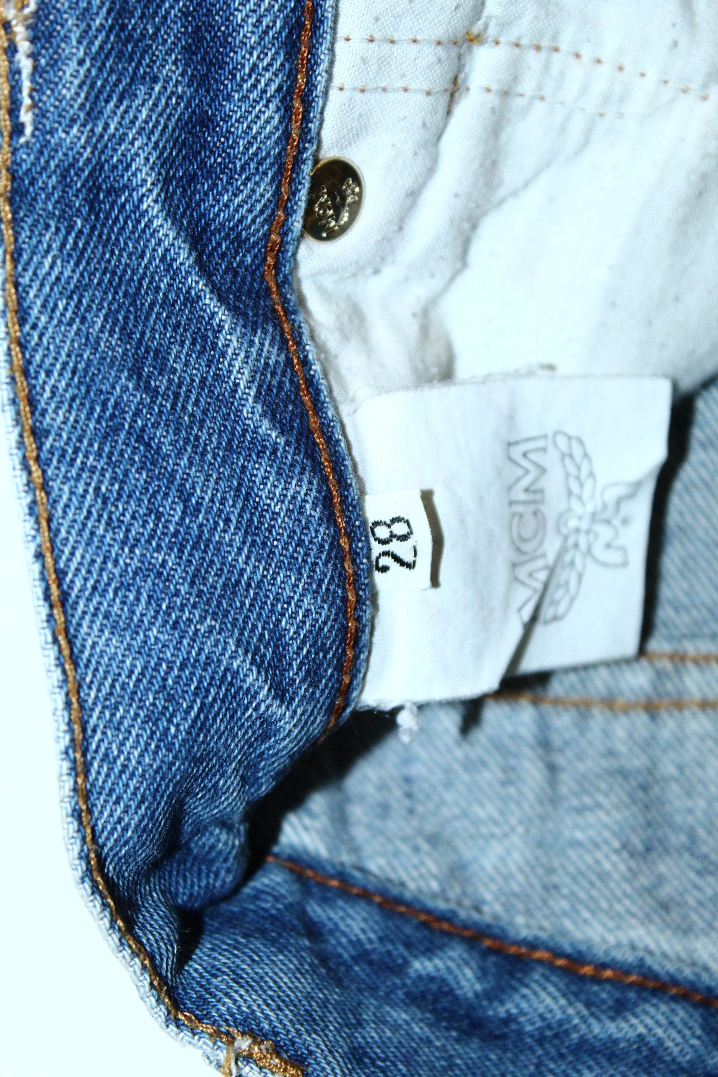 MCM RARE 90s MCM high waist stonewash mom baggy jeans spike logo Size 24" / US 00 / IT 34 - 12 Thumbnail