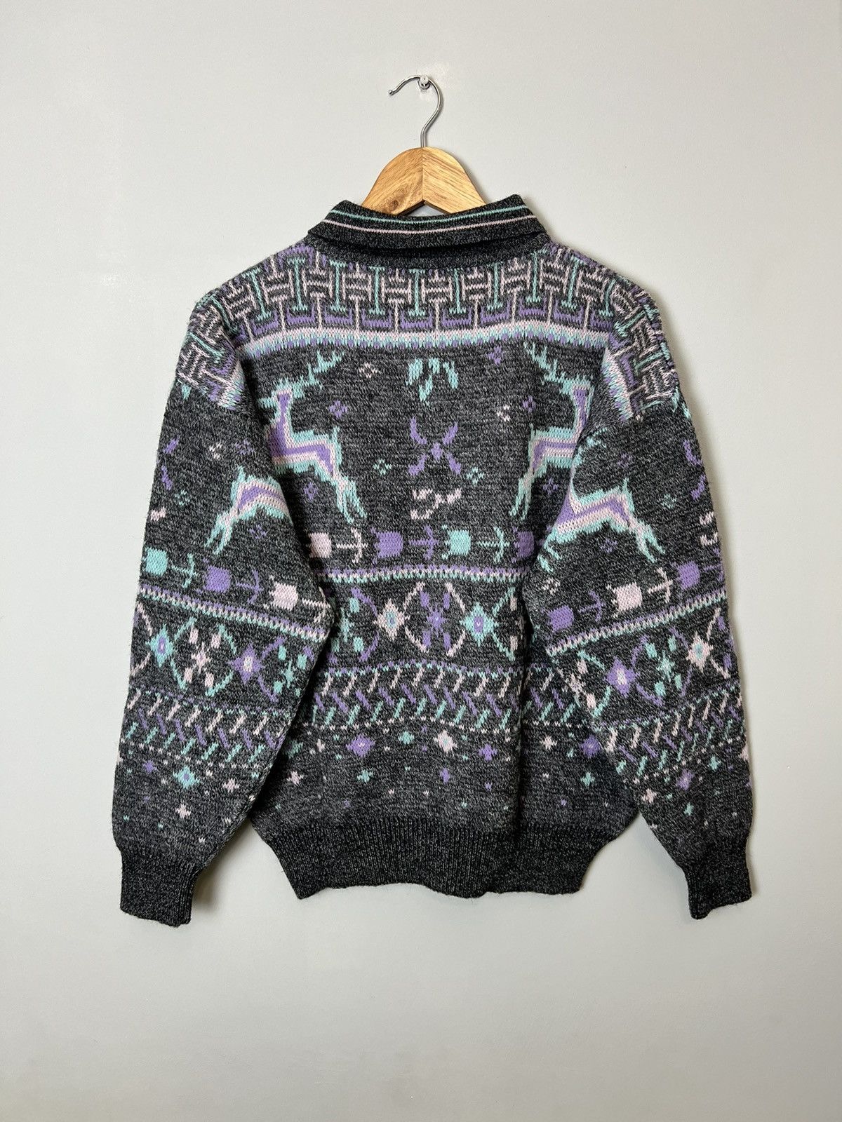 Puma Rare 80s Puma Coloured Wool Knit Made In Italy Size US S / EU 44-46 / 1 - 2 Thumbnail