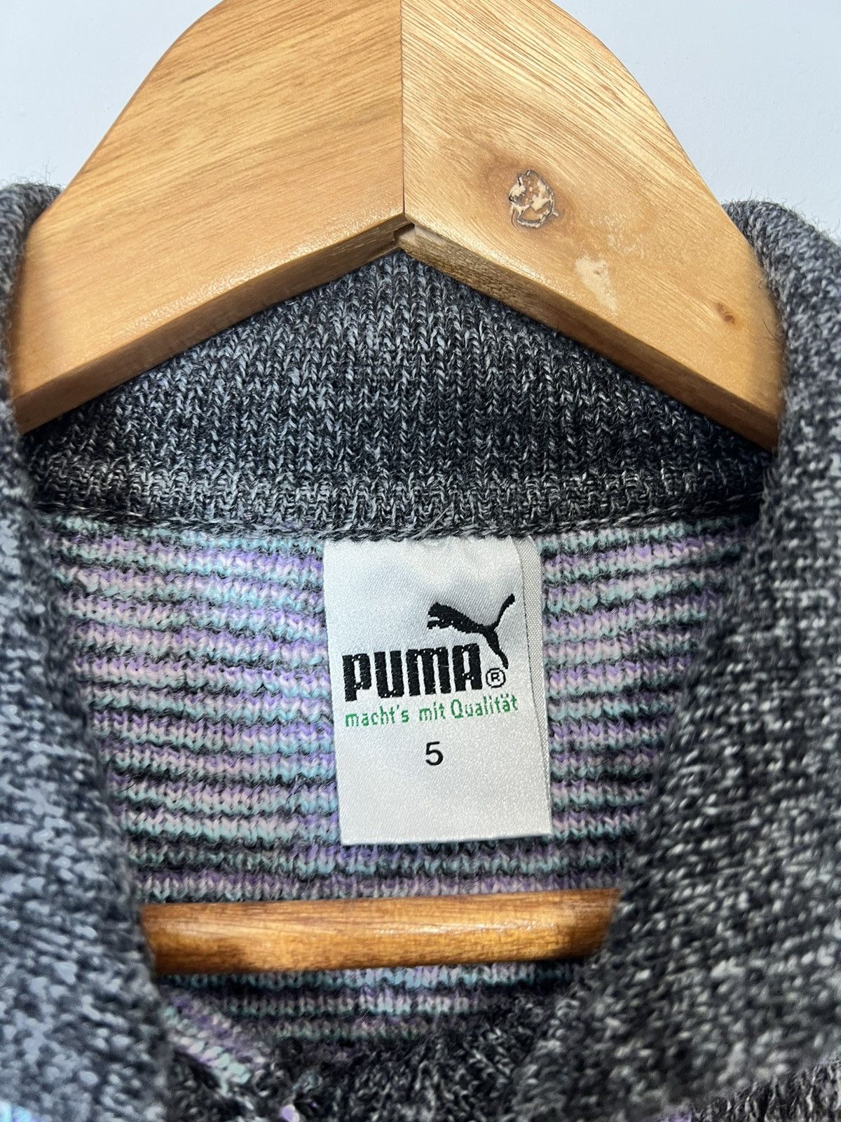 Puma Rare 80s Puma Coloured Wool Knit Made In Italy Size US S / EU 44-46 / 1 - 6 Thumbnail