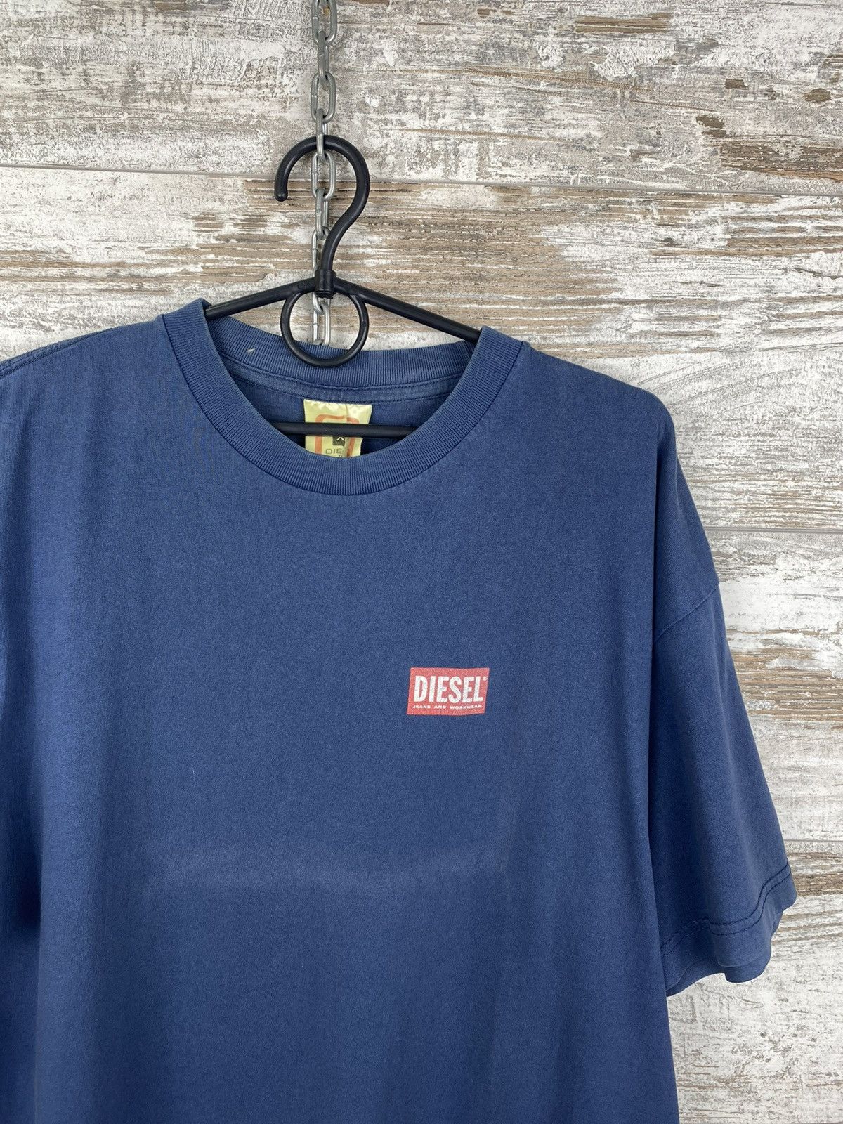 Diesel Mens rare Diesel distressed T Shirt streetwear tee y2k Size US XL / EU 56 / 4 - 1 Thumbnail
