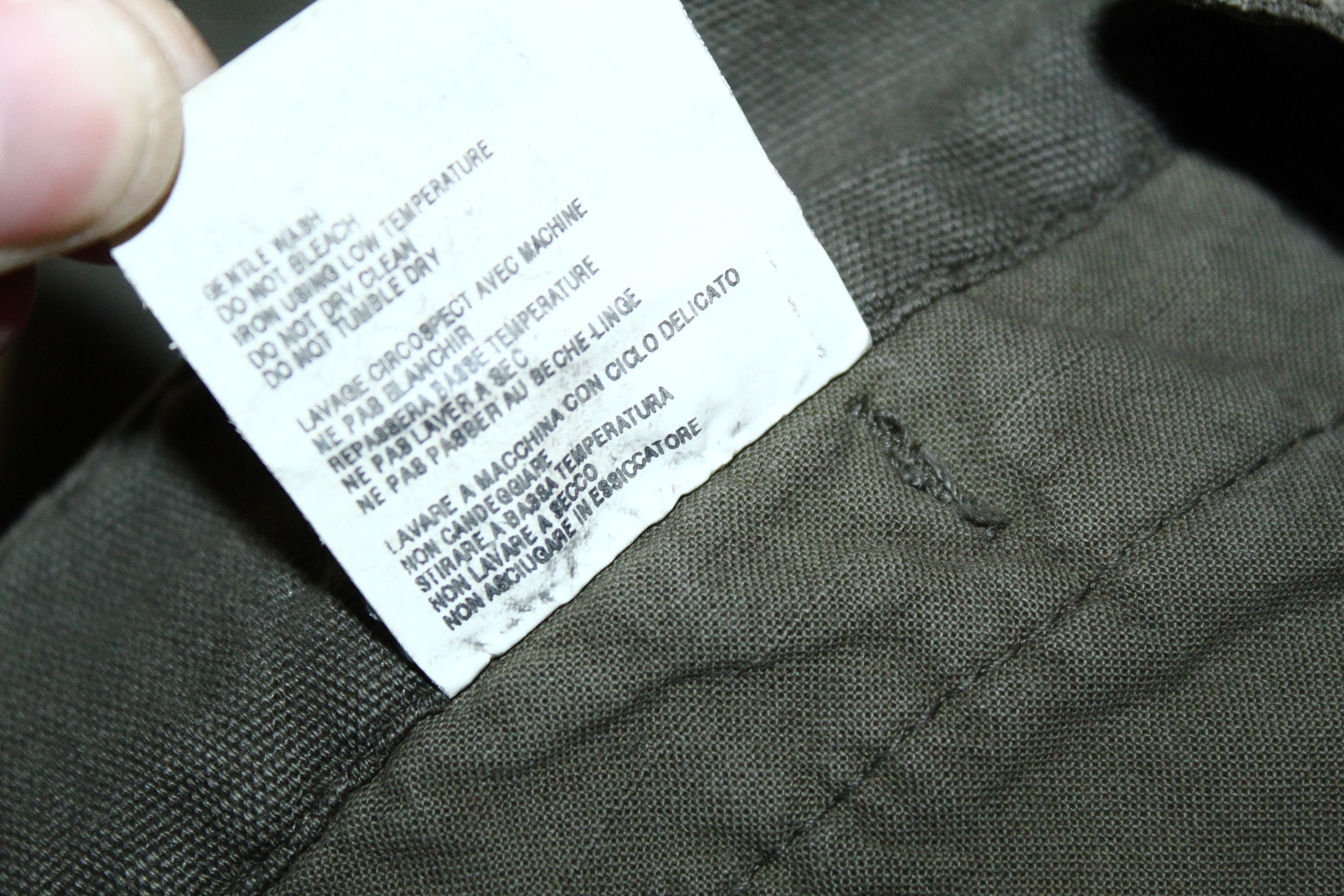 Dirk Bikkembergs Bikkembergs Relax Fit Low Rise Linen Cargo Pants Size US 29 - 8 Thumbnail
