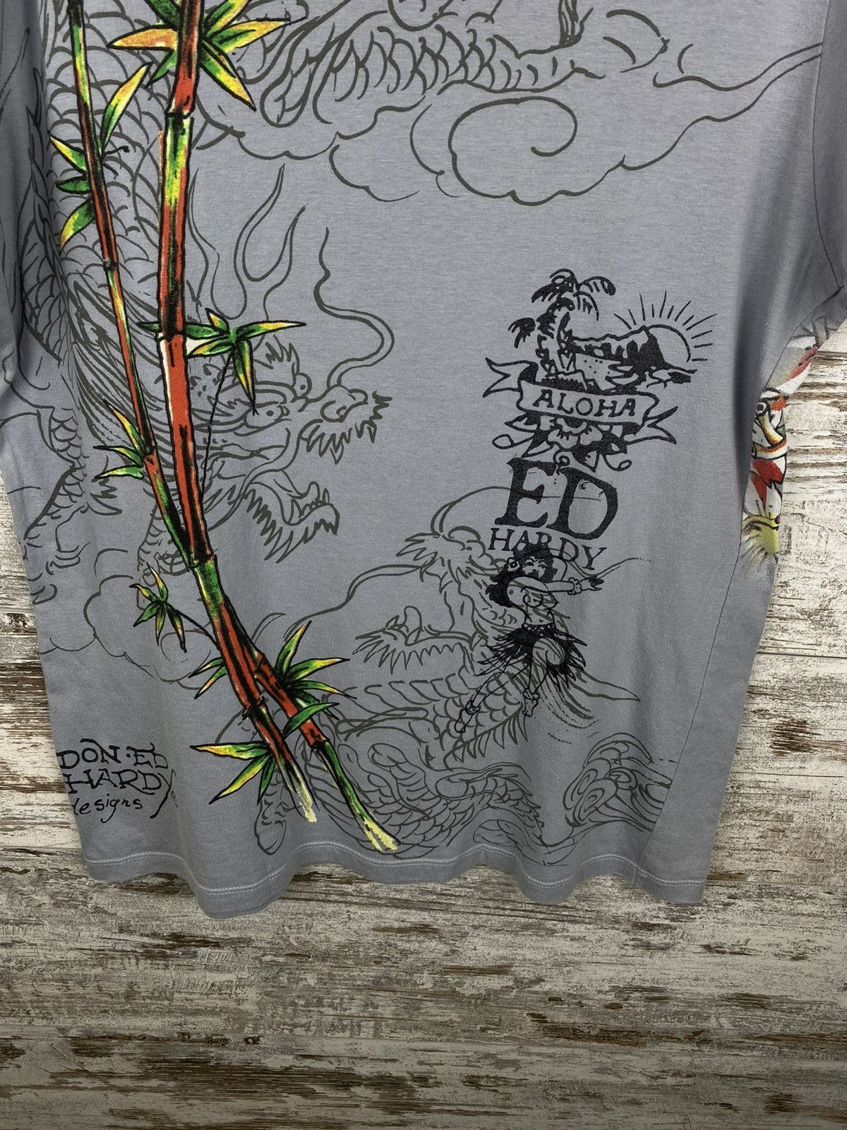 Ed Hardy Mens Vintage Ed Hardy T Shirt by Christian Audigier y2k rare Size US XL / EU 56 / 4 - 11 Thumbnail