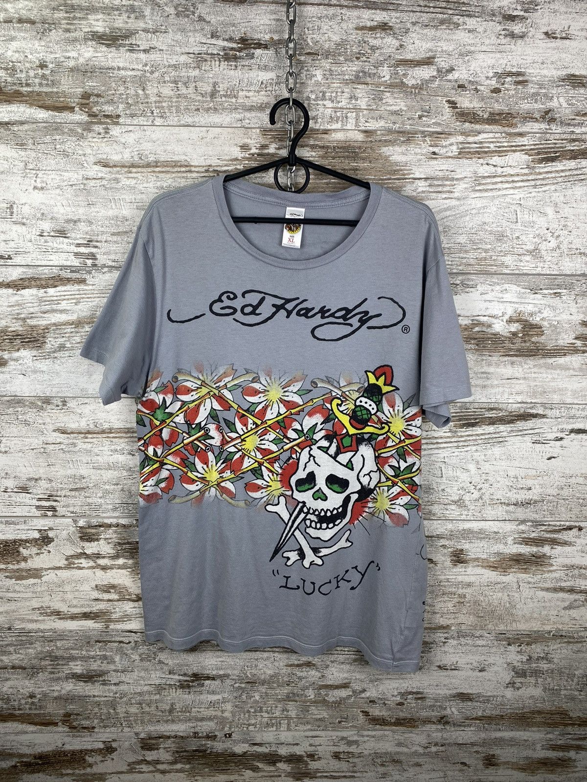 Ed Hardy Mens Vintage Ed Hardy T Shirt by Christian Audigier y2k rare Size US XL / EU 56 / 4 - 4 Thumbnail