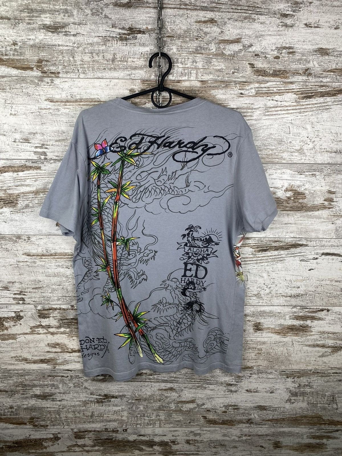 Ed Hardy Mens Vintage Ed Hardy T Shirt by Christian Audigier y2k rare Size US XL / EU 56 / 4 - 9 Thumbnail