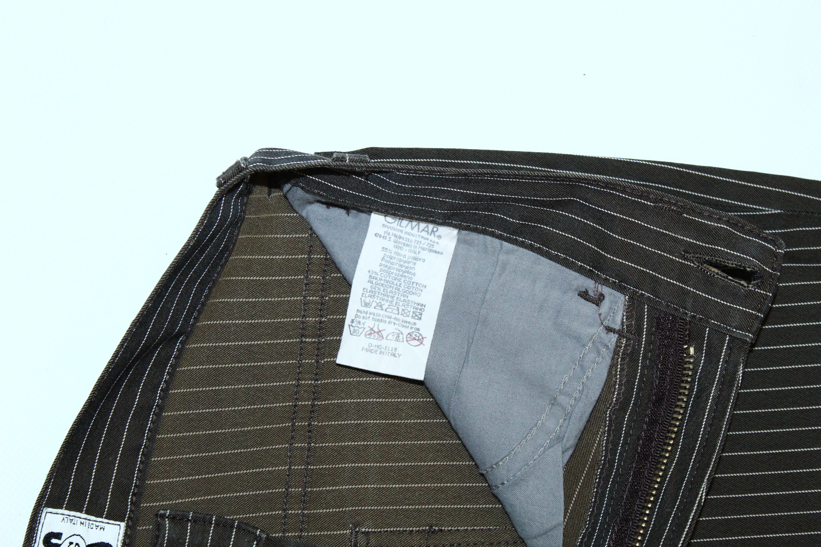 Iceberg VTG Iceberg Jeans Straight leg Hickory Denim Twill Pants Size US 30 / EU 46 - 9 Thumbnail