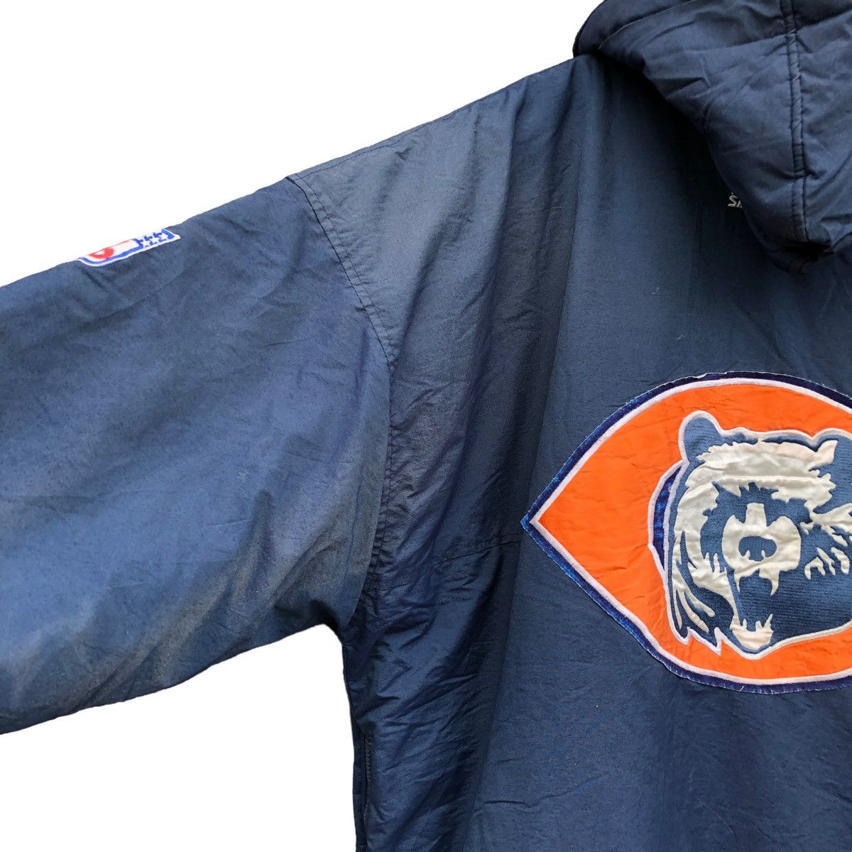 NFL × Starter × Vintage Vintage 90s NFL Chicago Bears hooded stadium jacket Size US XXL / EU 58 / 5 - 6 Thumbnail