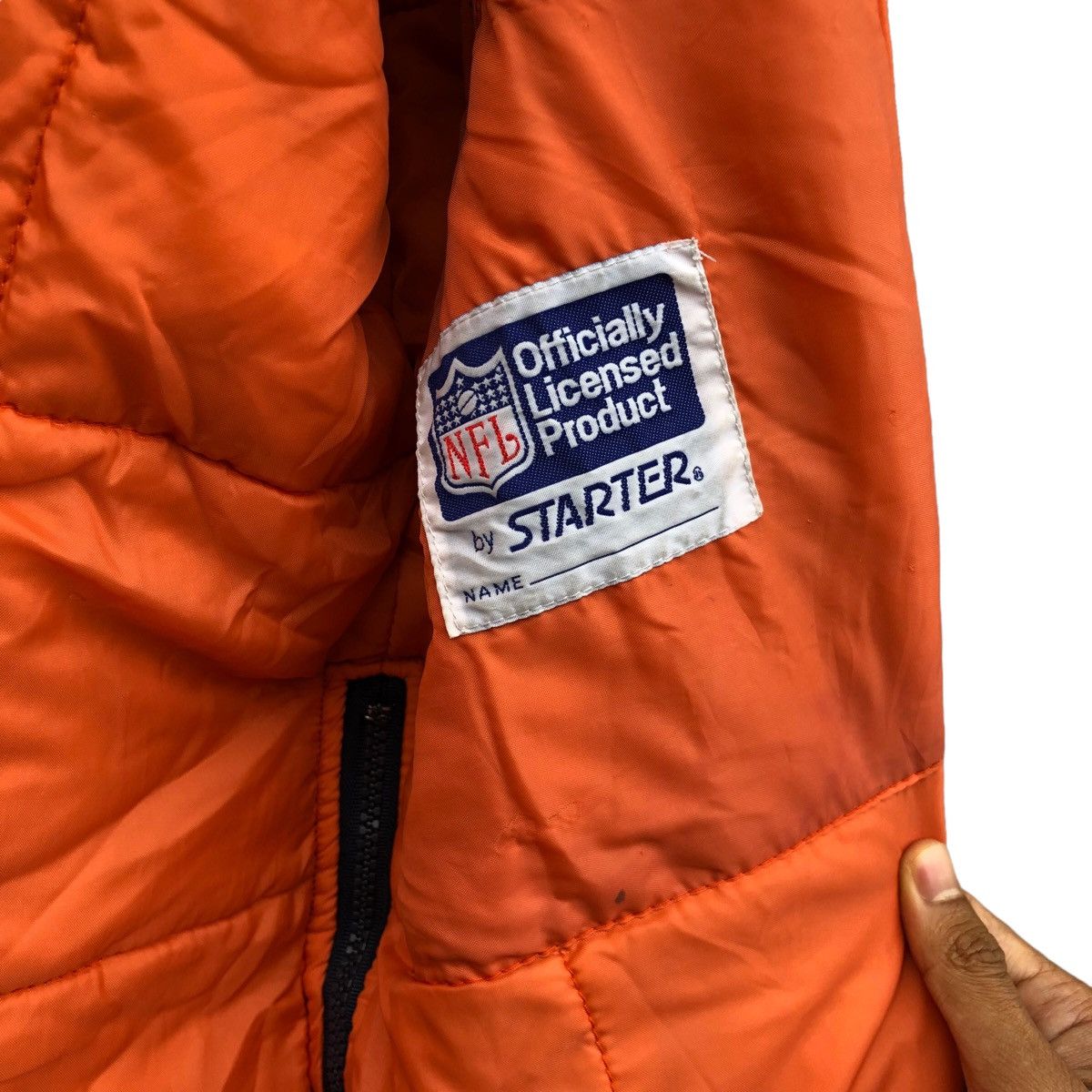 NFL × Starter × Vintage Vintage 90s NFL Chicago Bears hooded stadium jacket Size US XXL / EU 58 / 5 - 13 Thumbnail