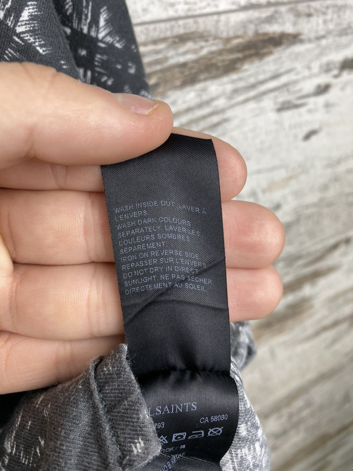 Allsaints × Japanese Brand Mens AllSaints ANVIL LS SHIRT Button Up Luxury tshirt crazy Size US S / EU 44-46 / 1 - 6 Thumbnail