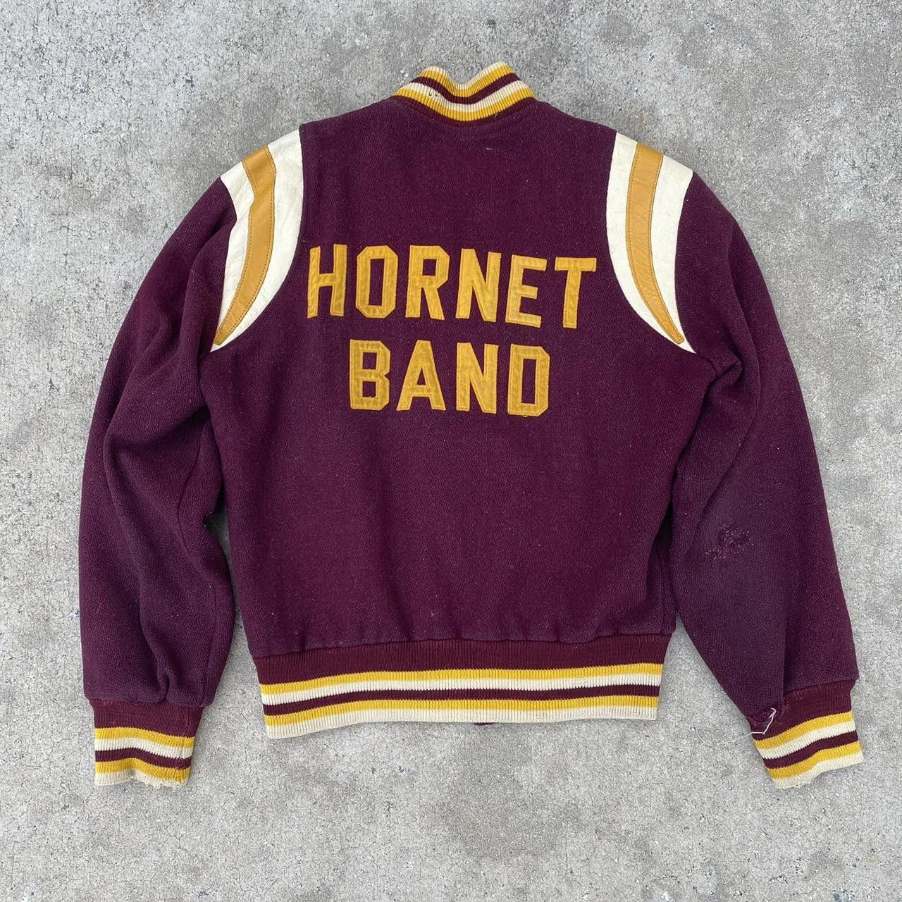 Image of Vintage 1960S Varsity Jacket in Burgundy, Men's (Size Small)