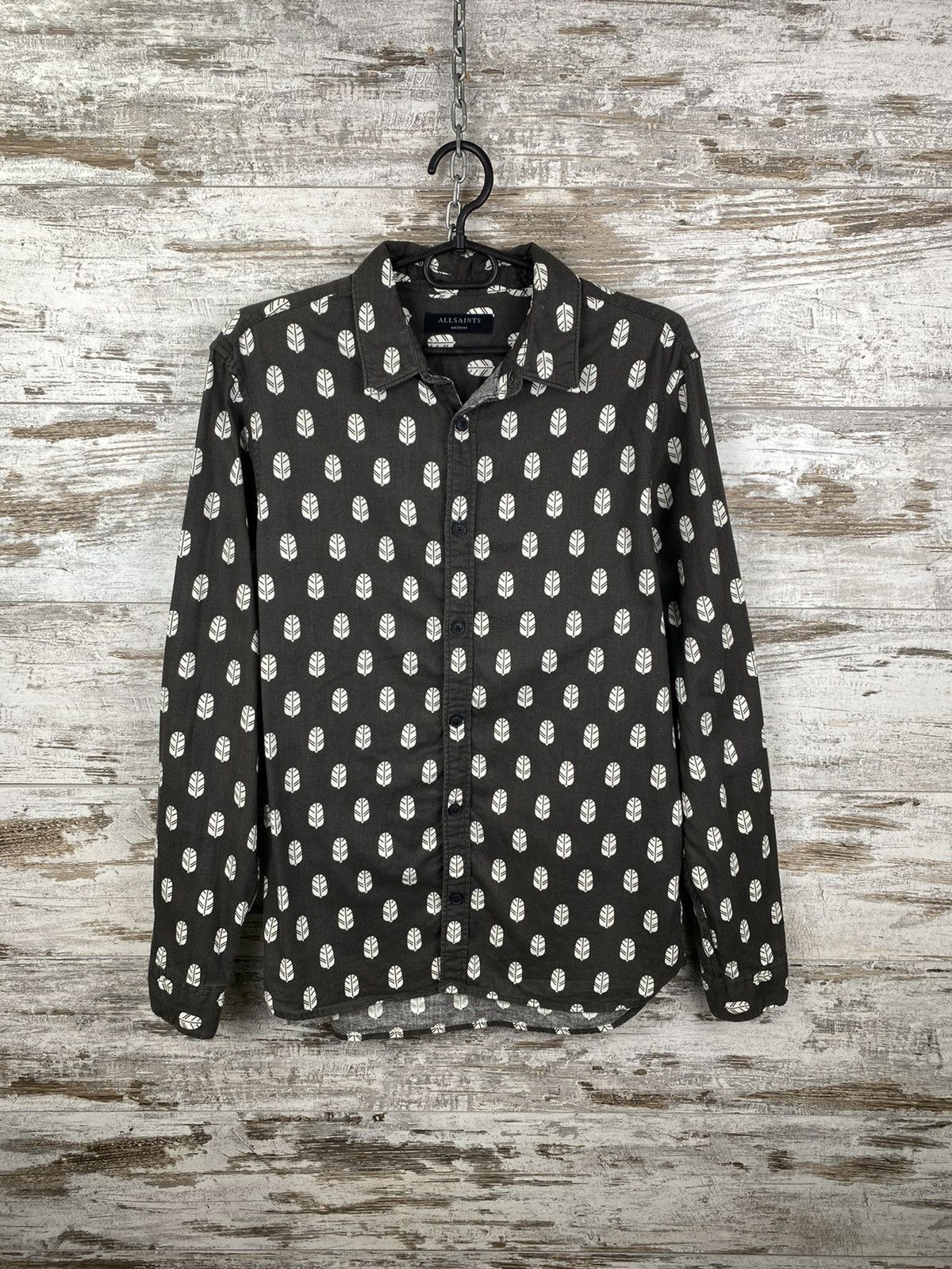 Allsaints × Japanese Brand Mens AllSaints ALTUS LS SHIRT Button Up Luxury tshirt crazy Size US M / EU 48-50 / 2 - 1 Thumbnail